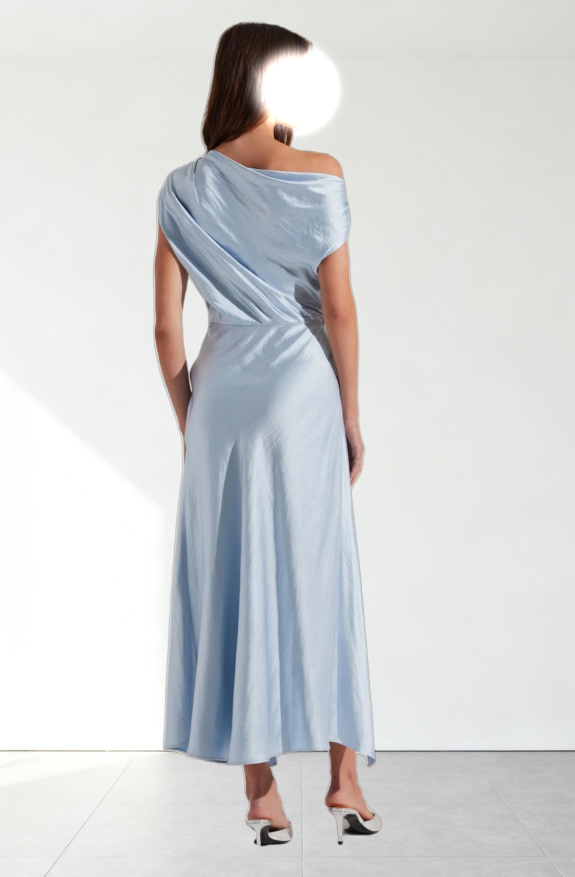 Mairyn Satin Midi Dress
