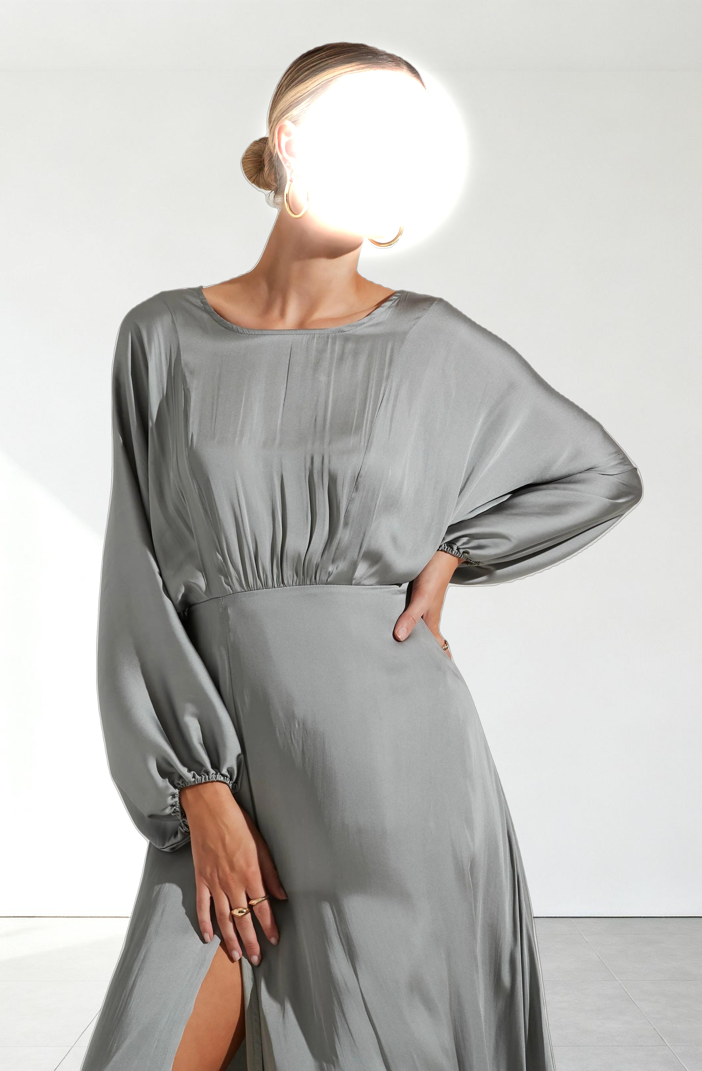 Marin Dolman Sleeve Midi Dress