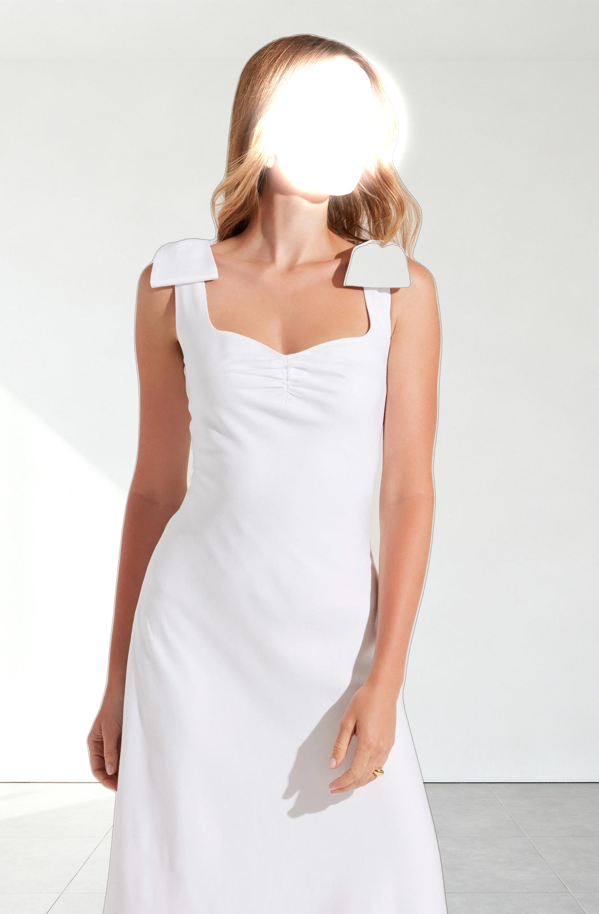 Kateleya Bow Detail Midi Dress