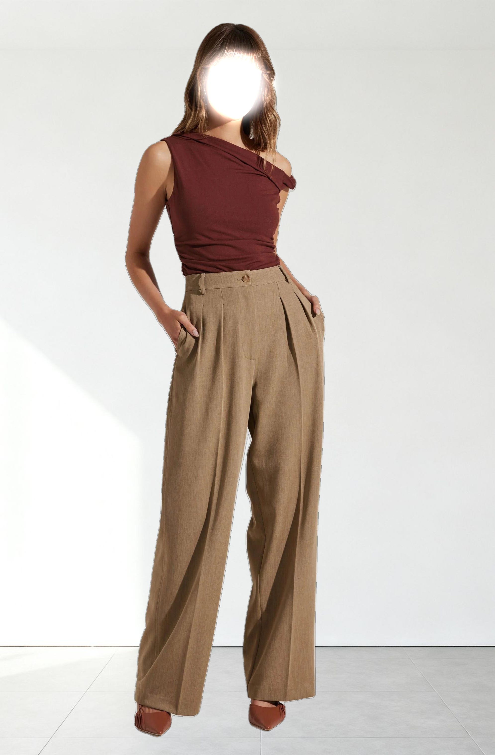 Zivon Asymmetrical Sleeveless Top