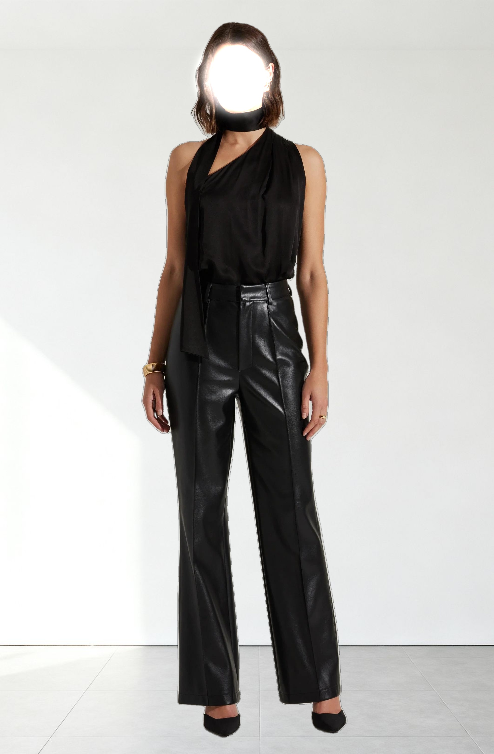 Partia Scarf Detail Asymmetric Top