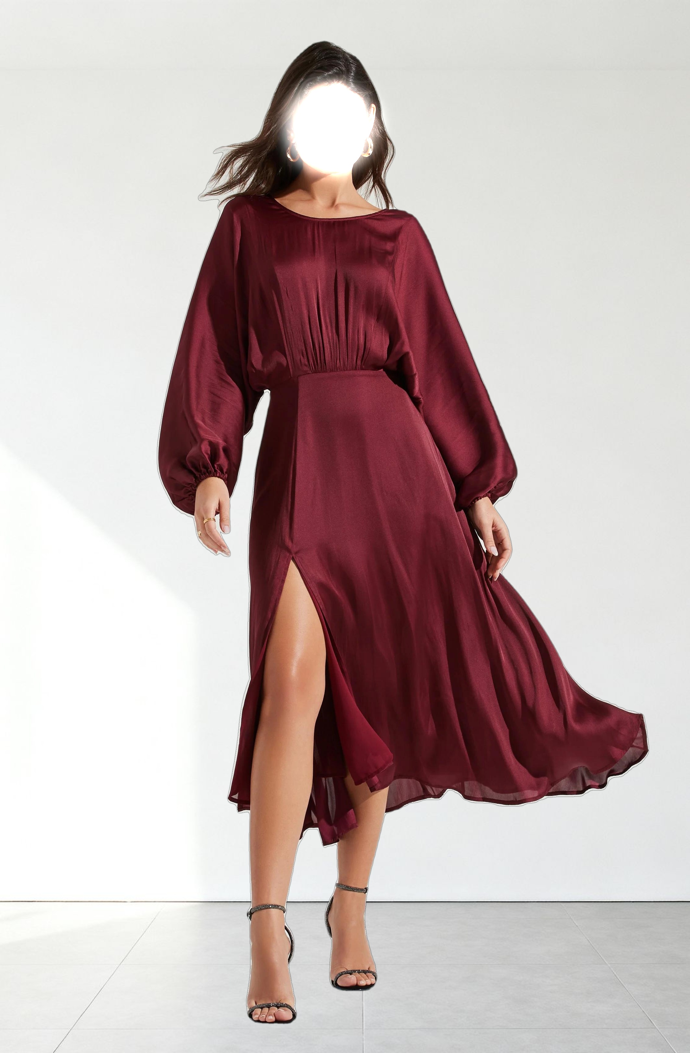 Marin Dolman Sleeve Midi Dress