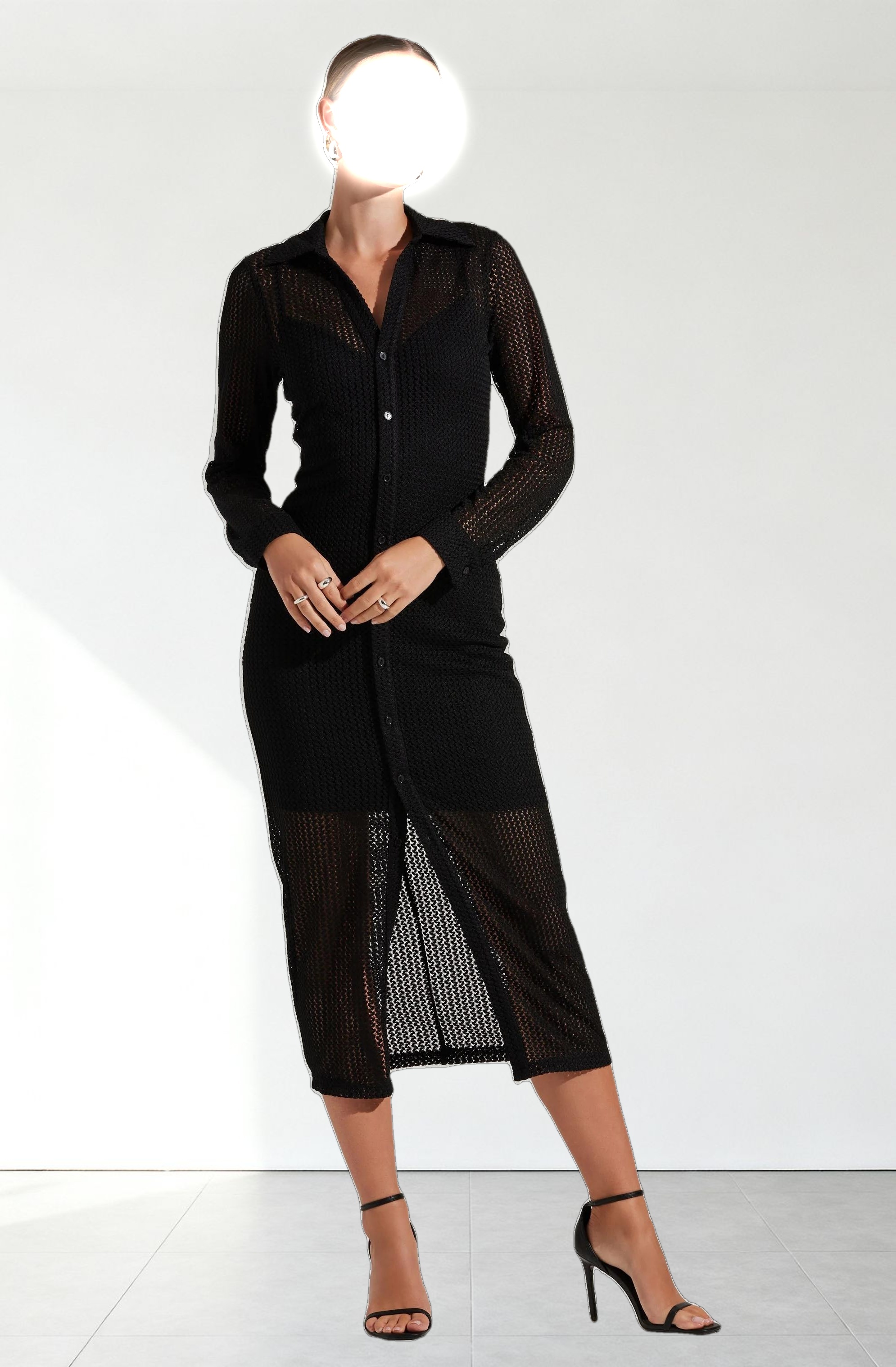 Tawna Open Stitch Midi Dress