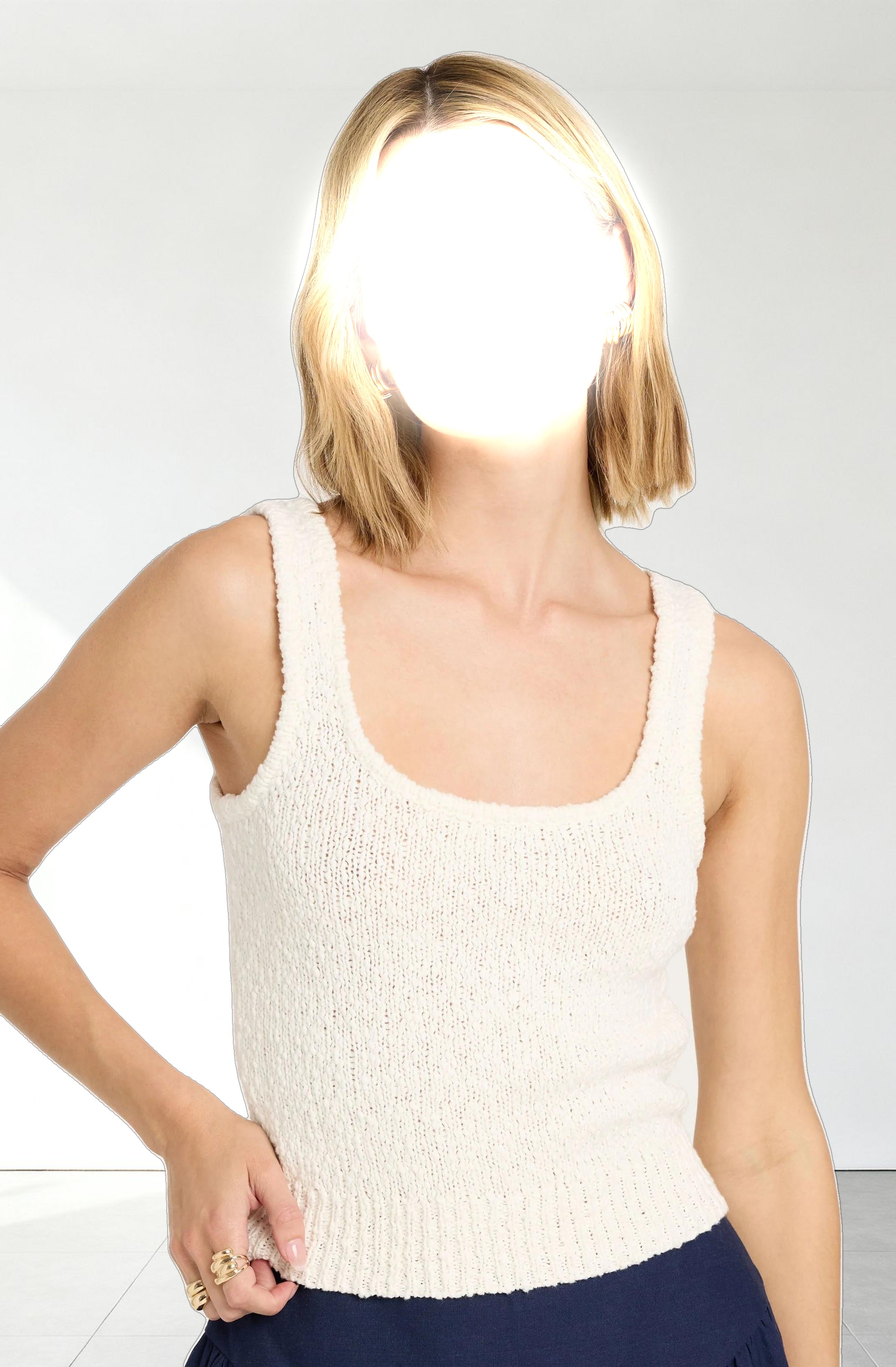 Virgo Textured Sweater Tank