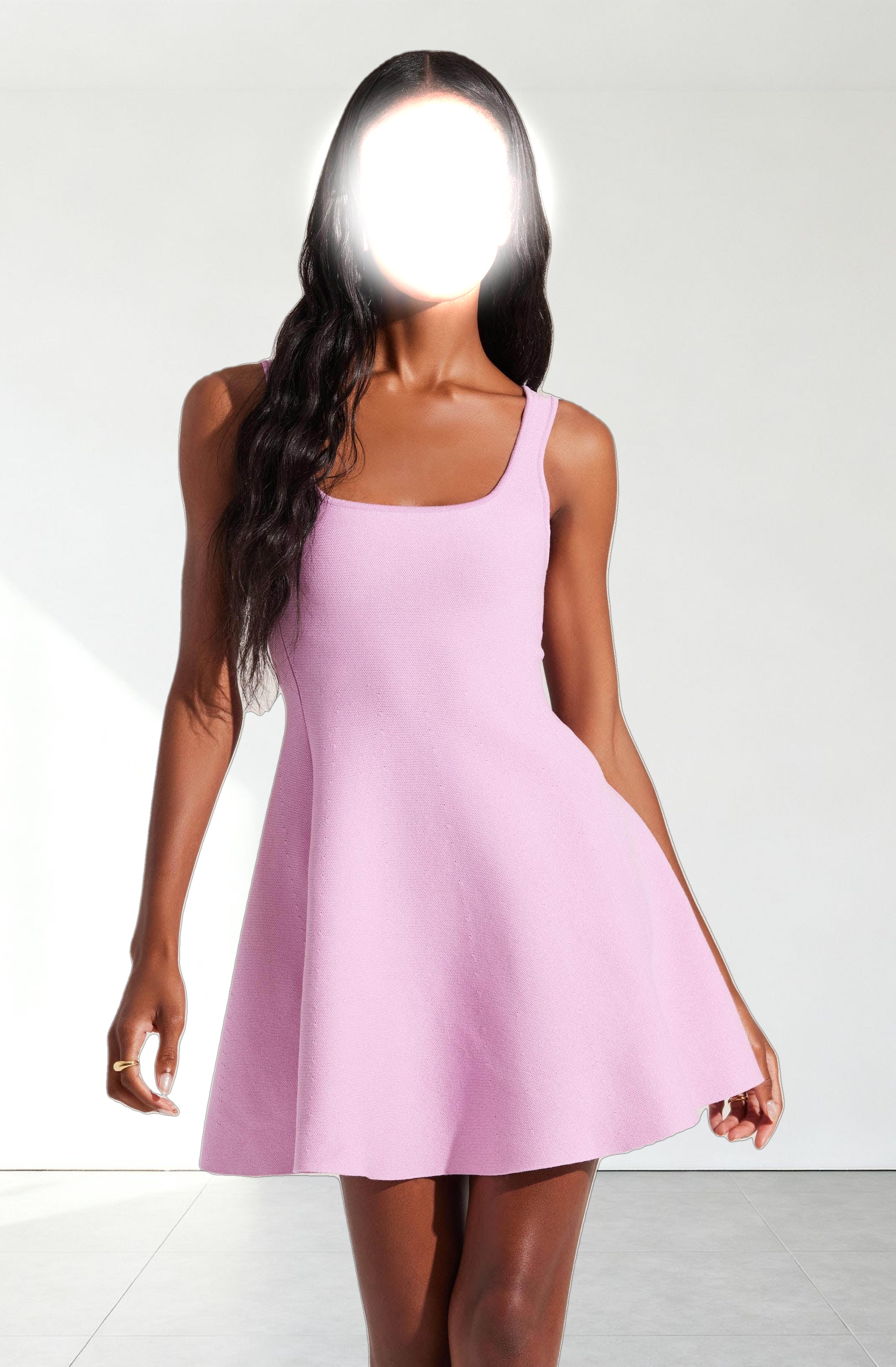 Lucile Mini Sweater Skater Dress