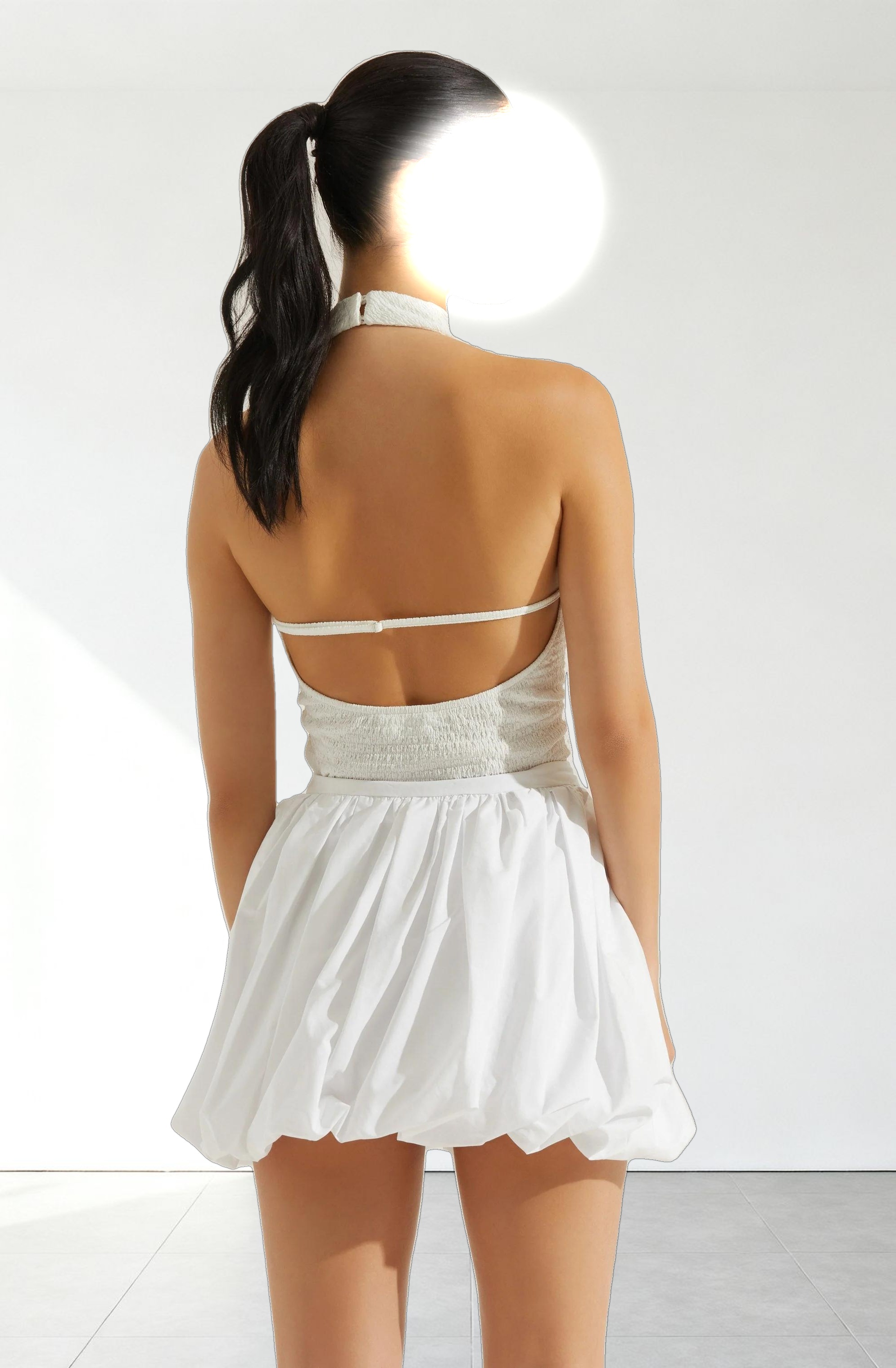 Gwyneth Textured Halter Neck Top