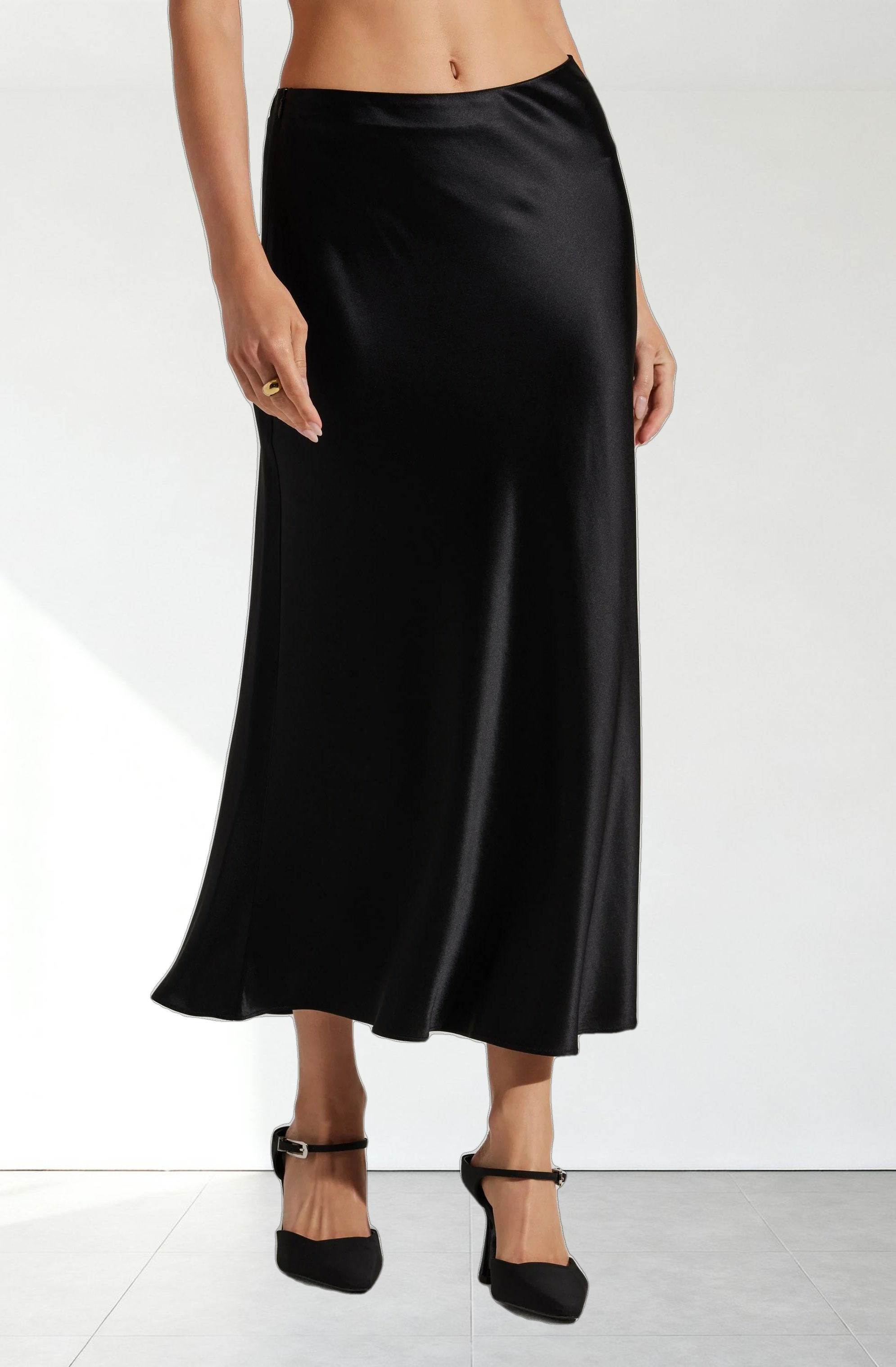 Windey Satin Maxi Skirt