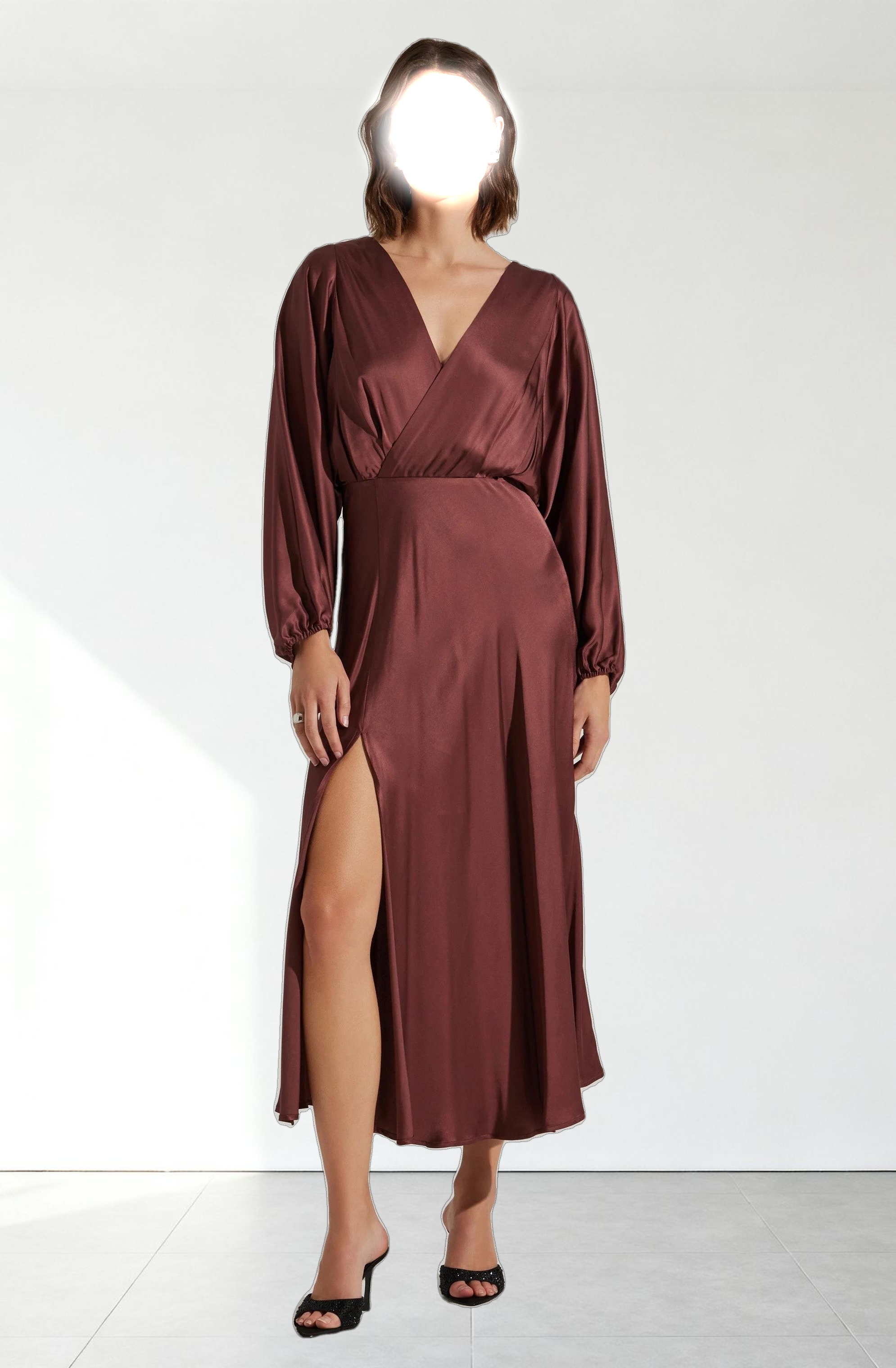 Kimiko V-Neck Midi Dress