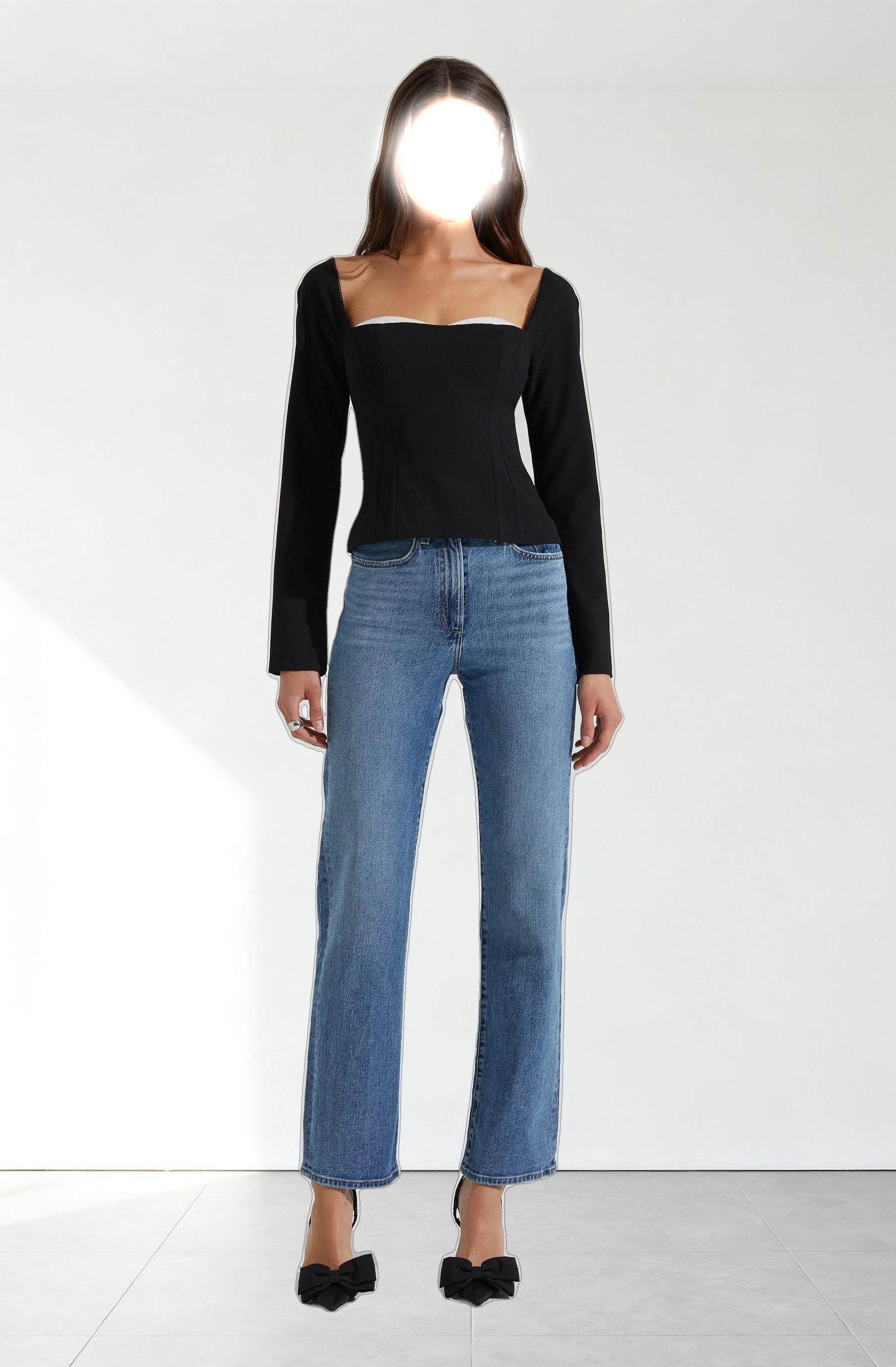 Whitley Peekaboo Contrast Top