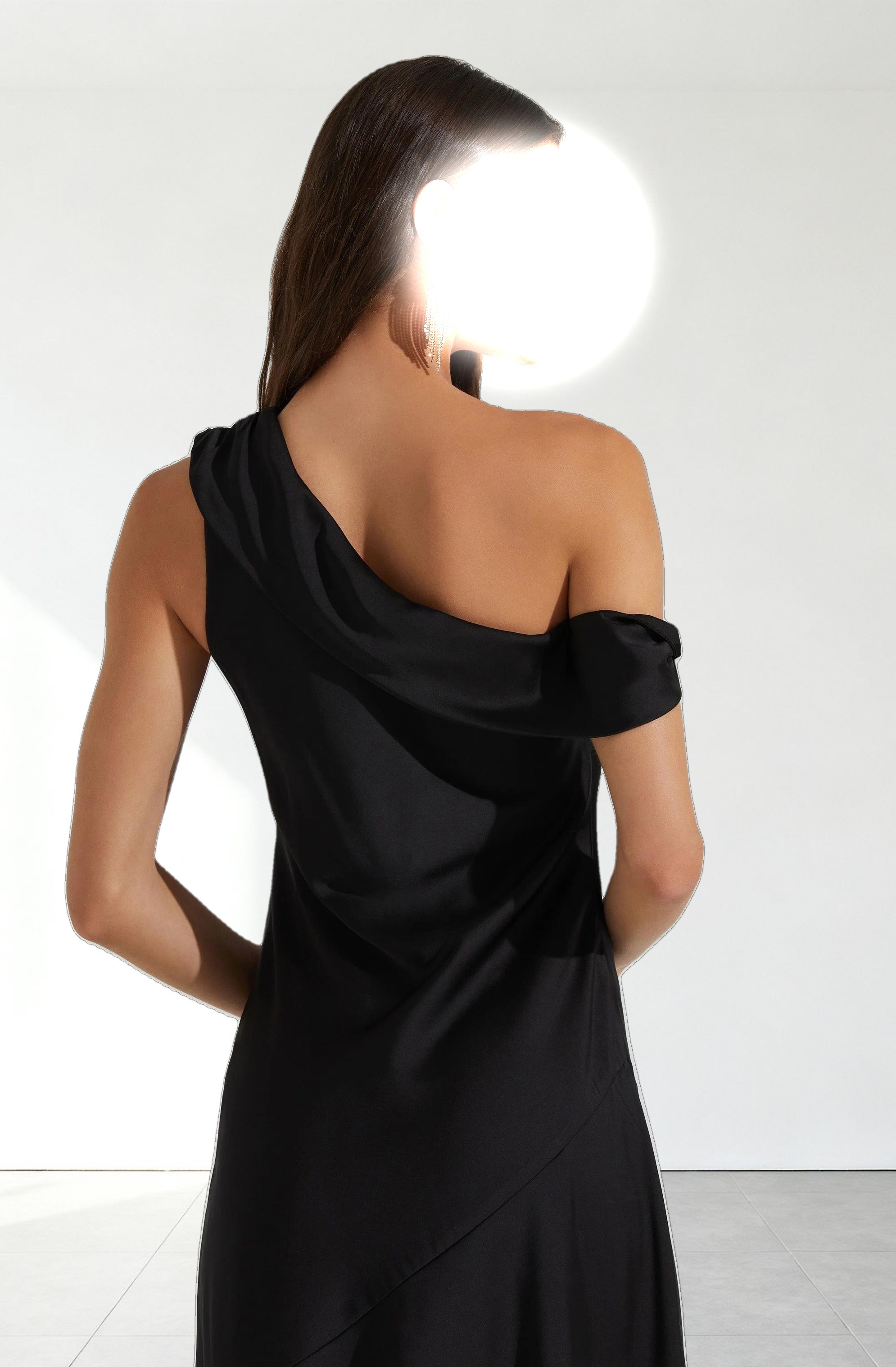 Orissa Satin Off Shoulder Dress