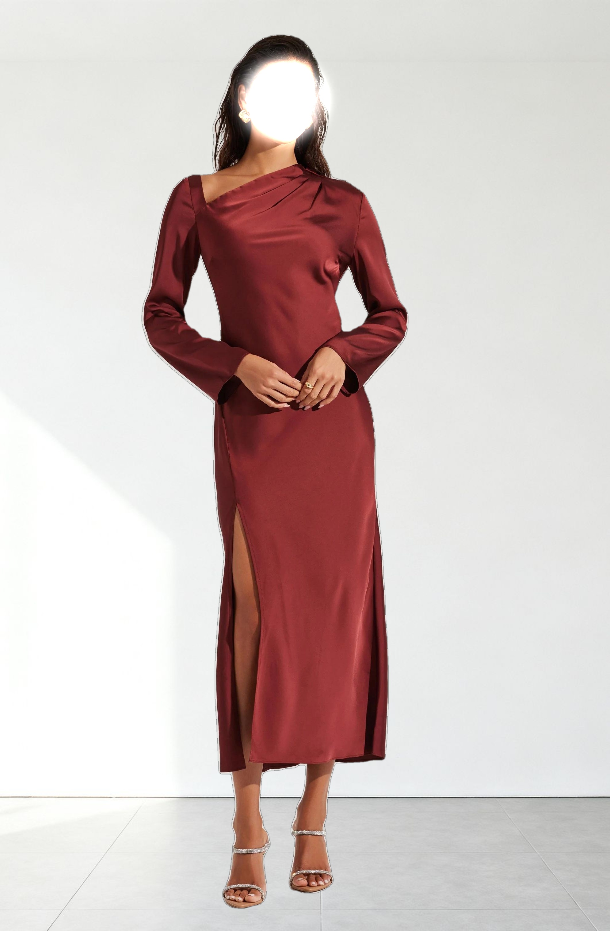Catriona Satin Maxi Dress