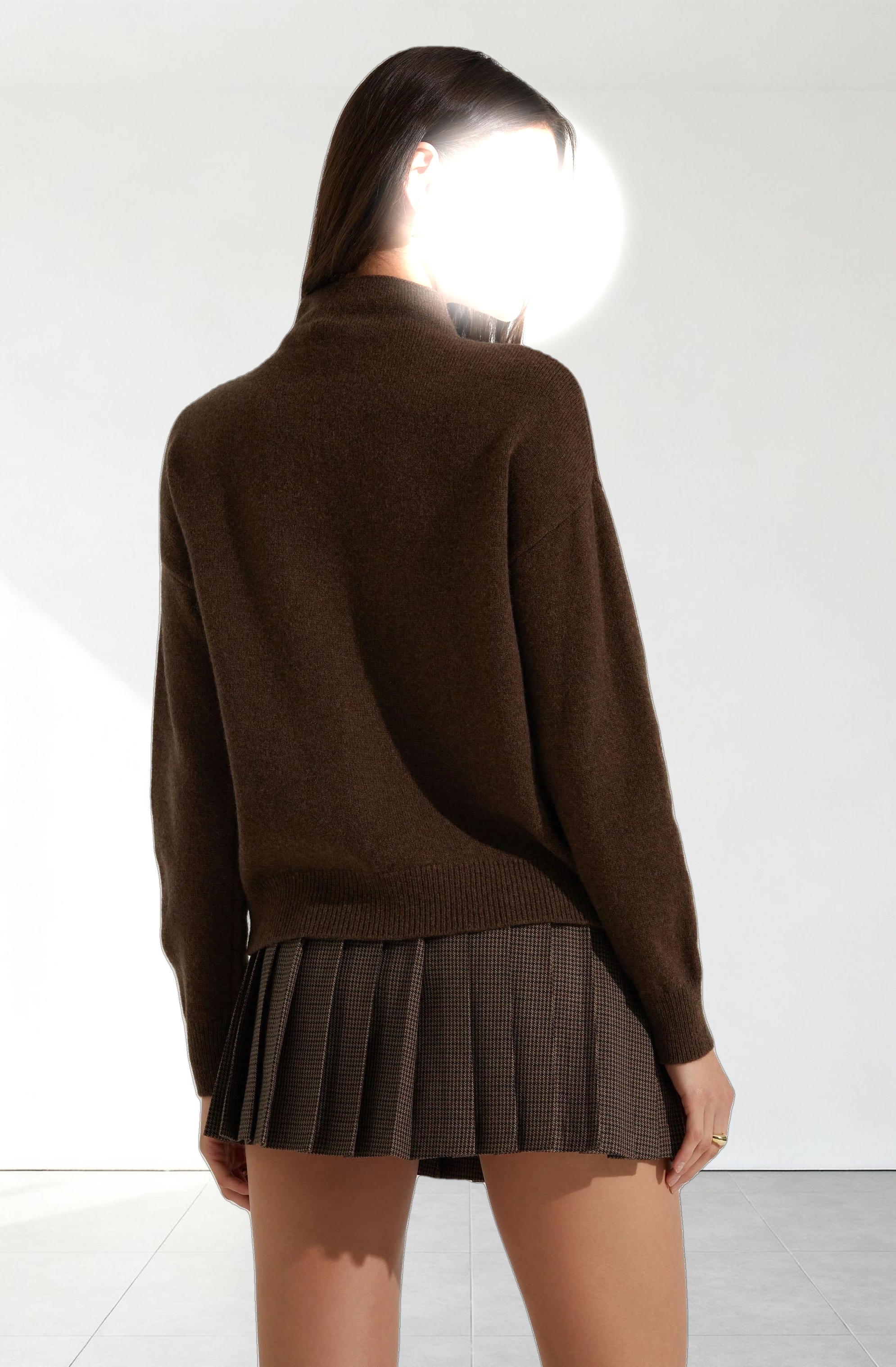 Adley Mock Neck Wool Sweater