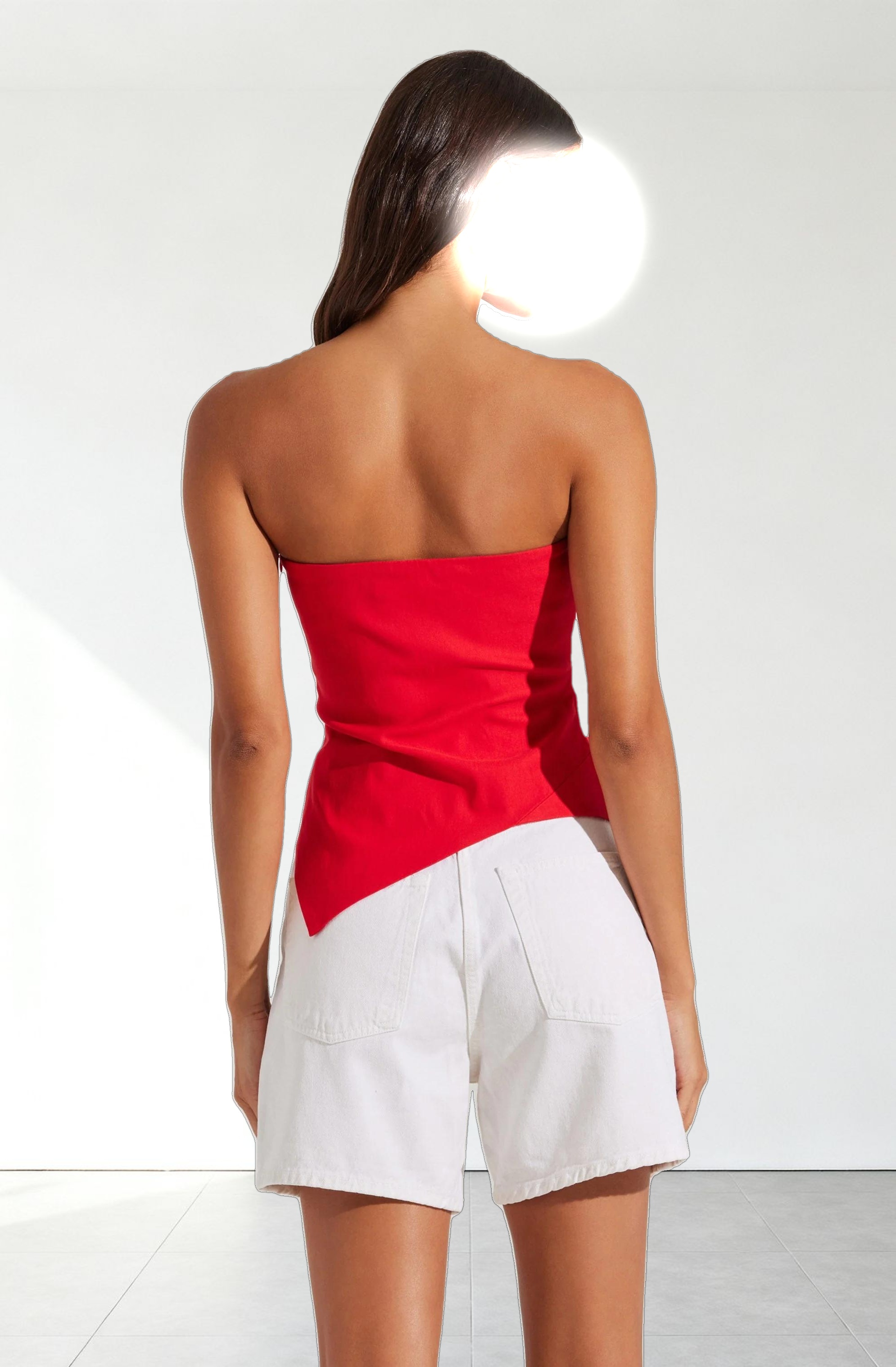 Anoka Strapless Handkerchief Top