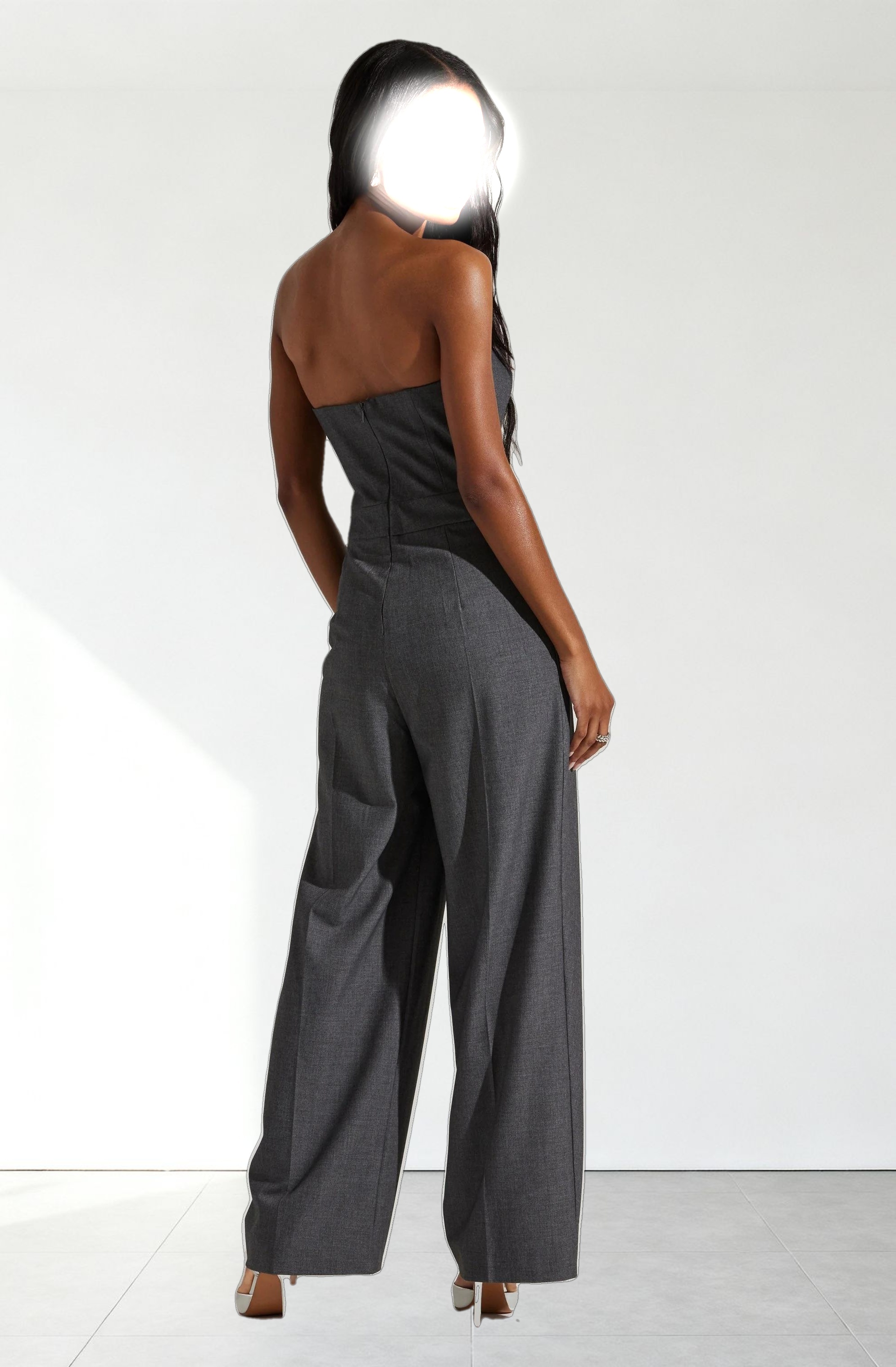 Bryony Tailored Pleat Belted Jumpsuit