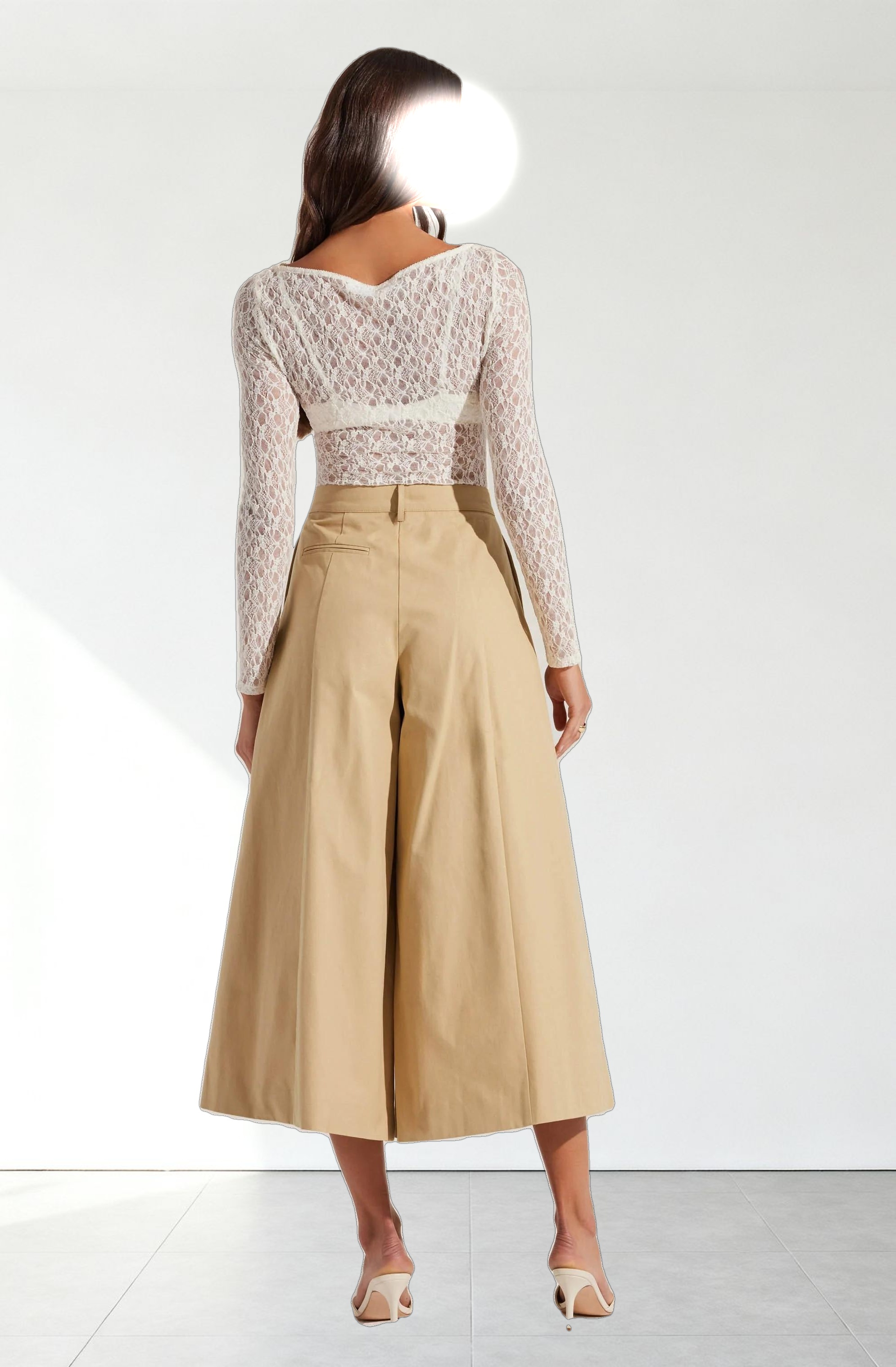 Rowen Pleated Culotte Pants