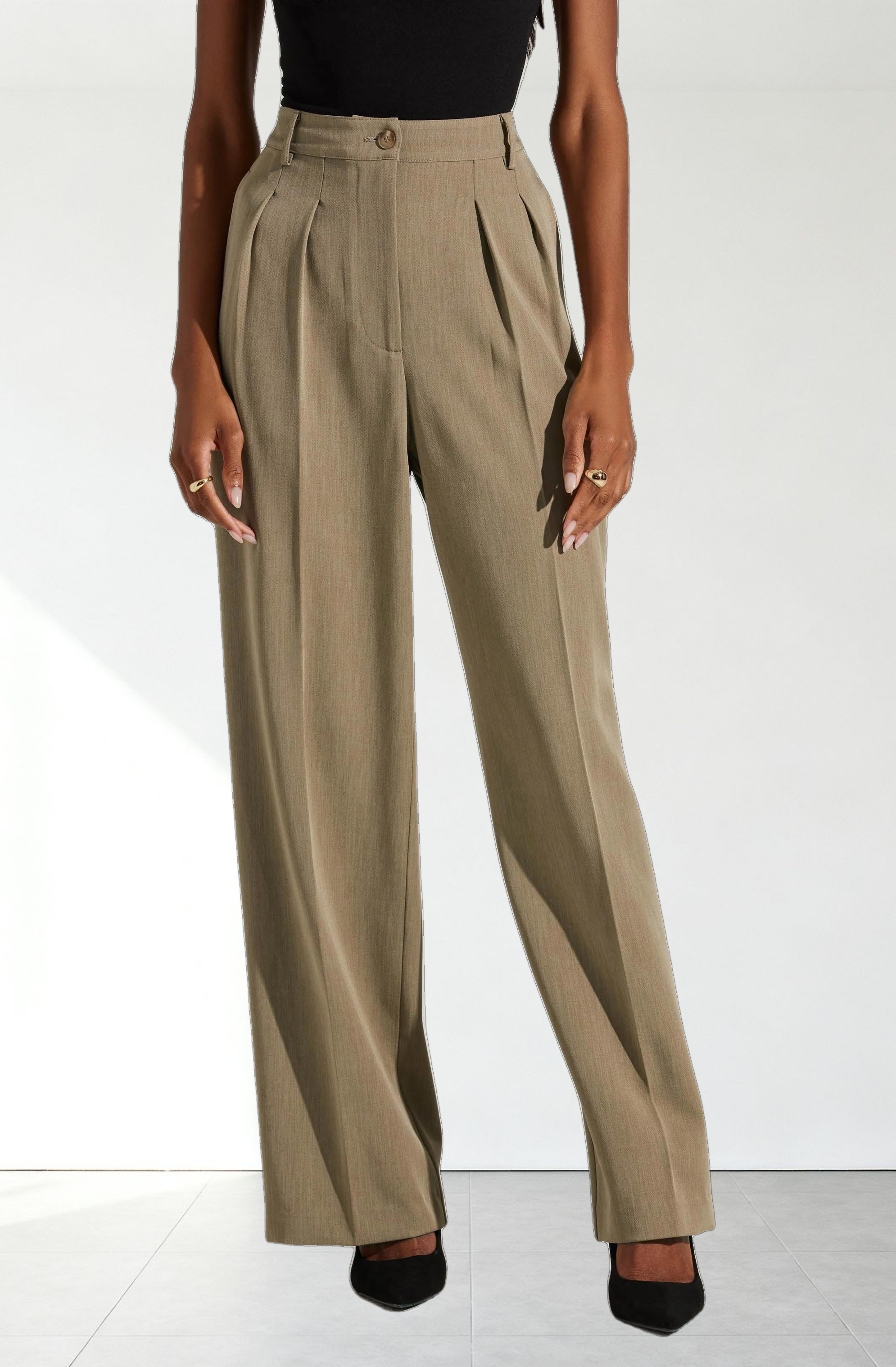 Faria High Waisted Trouser Pants