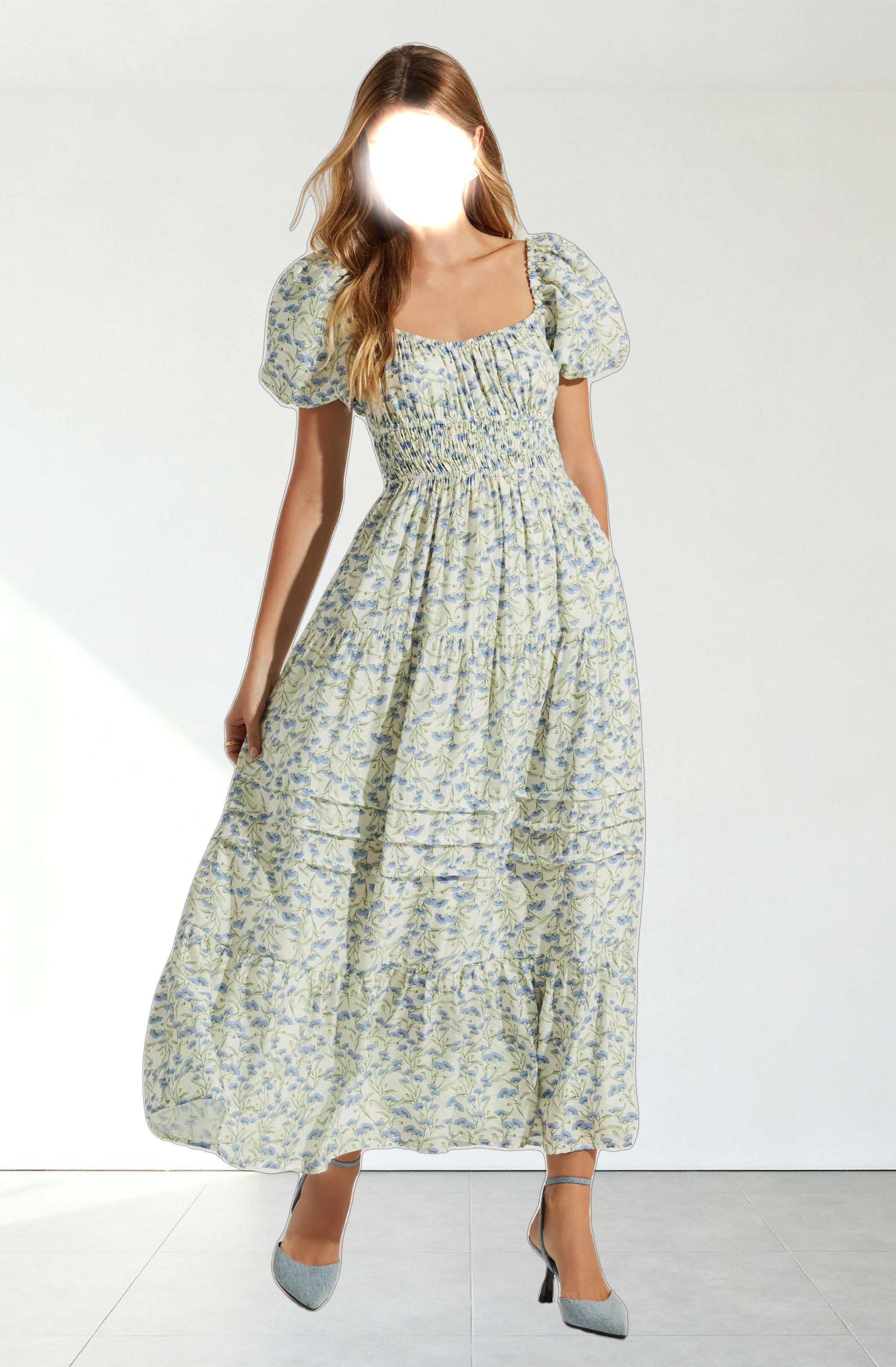 Florentina Floral Tiered Maxi Dress