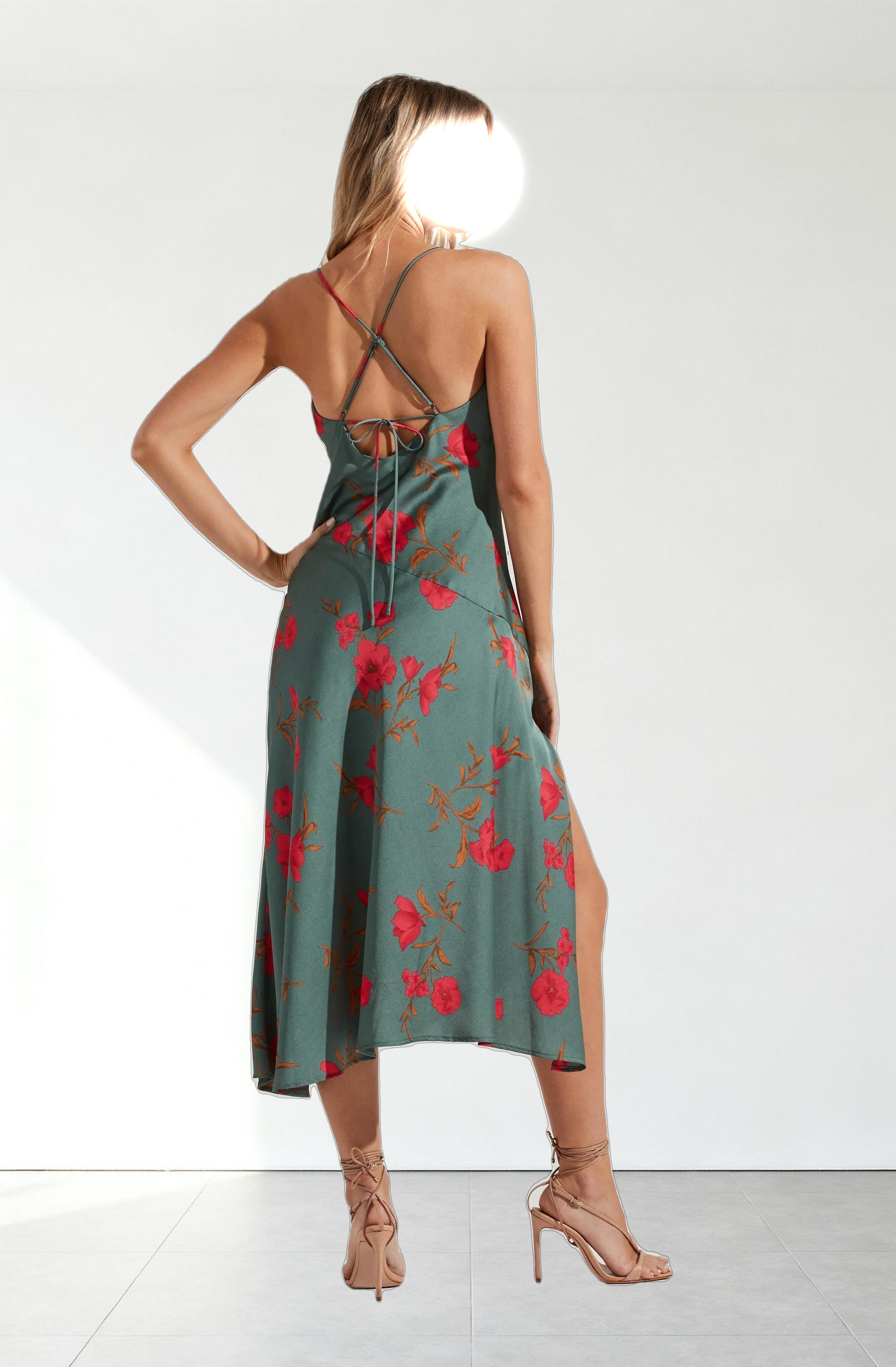 Gaia Floral Midi Dress