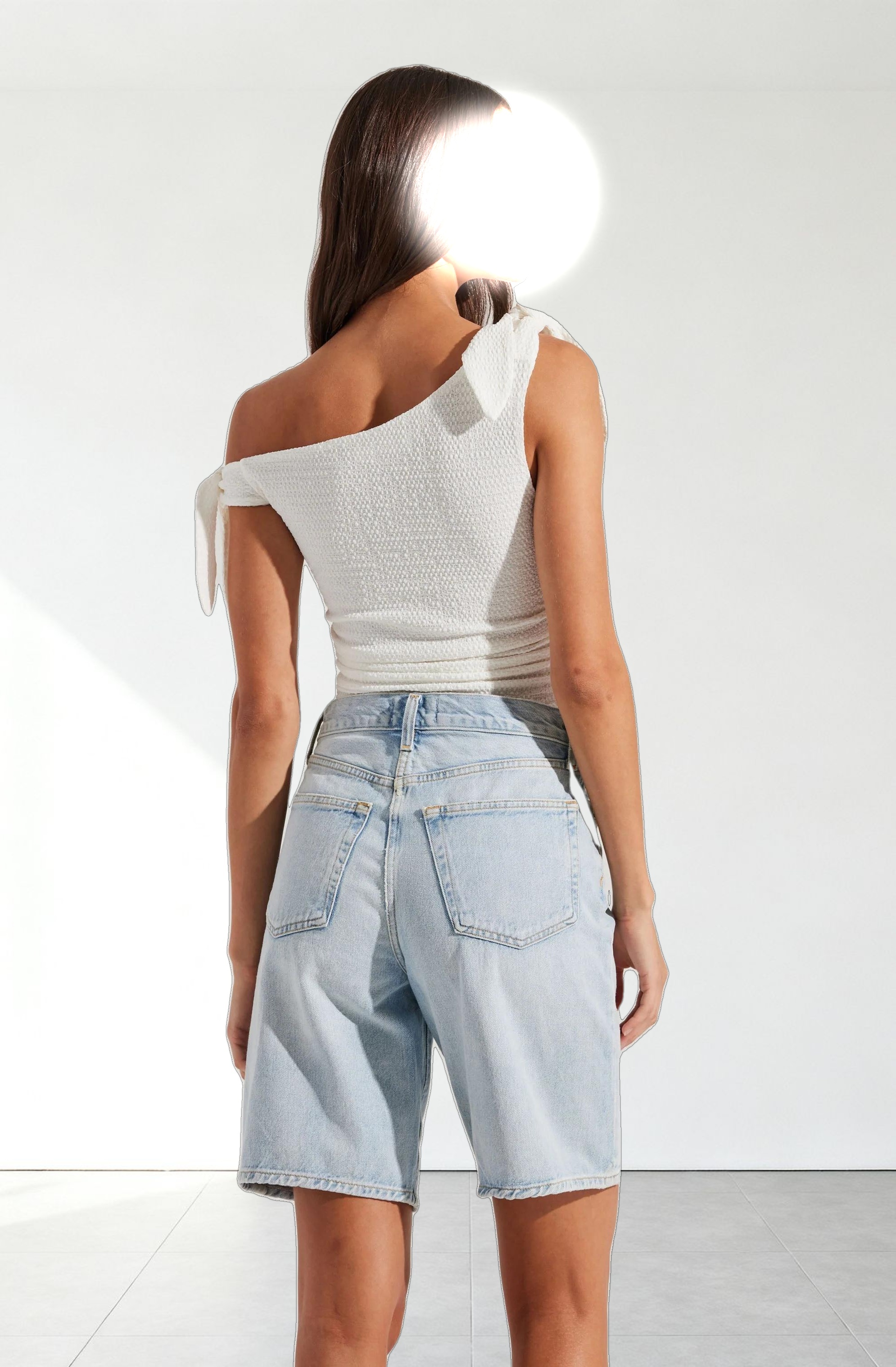 Lora Textured Off Shoulder Top