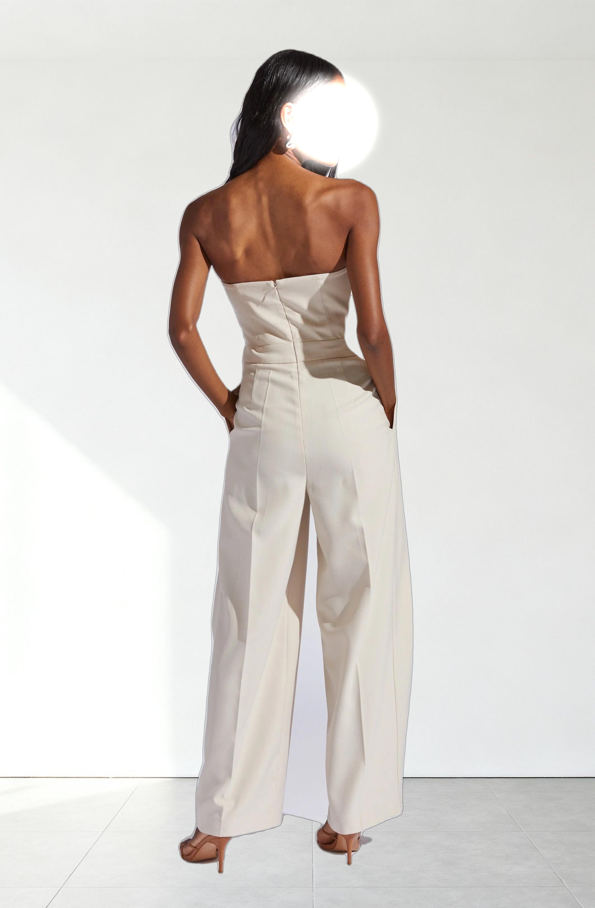 Bryony Tailored Pleat Belted Jumpsuit