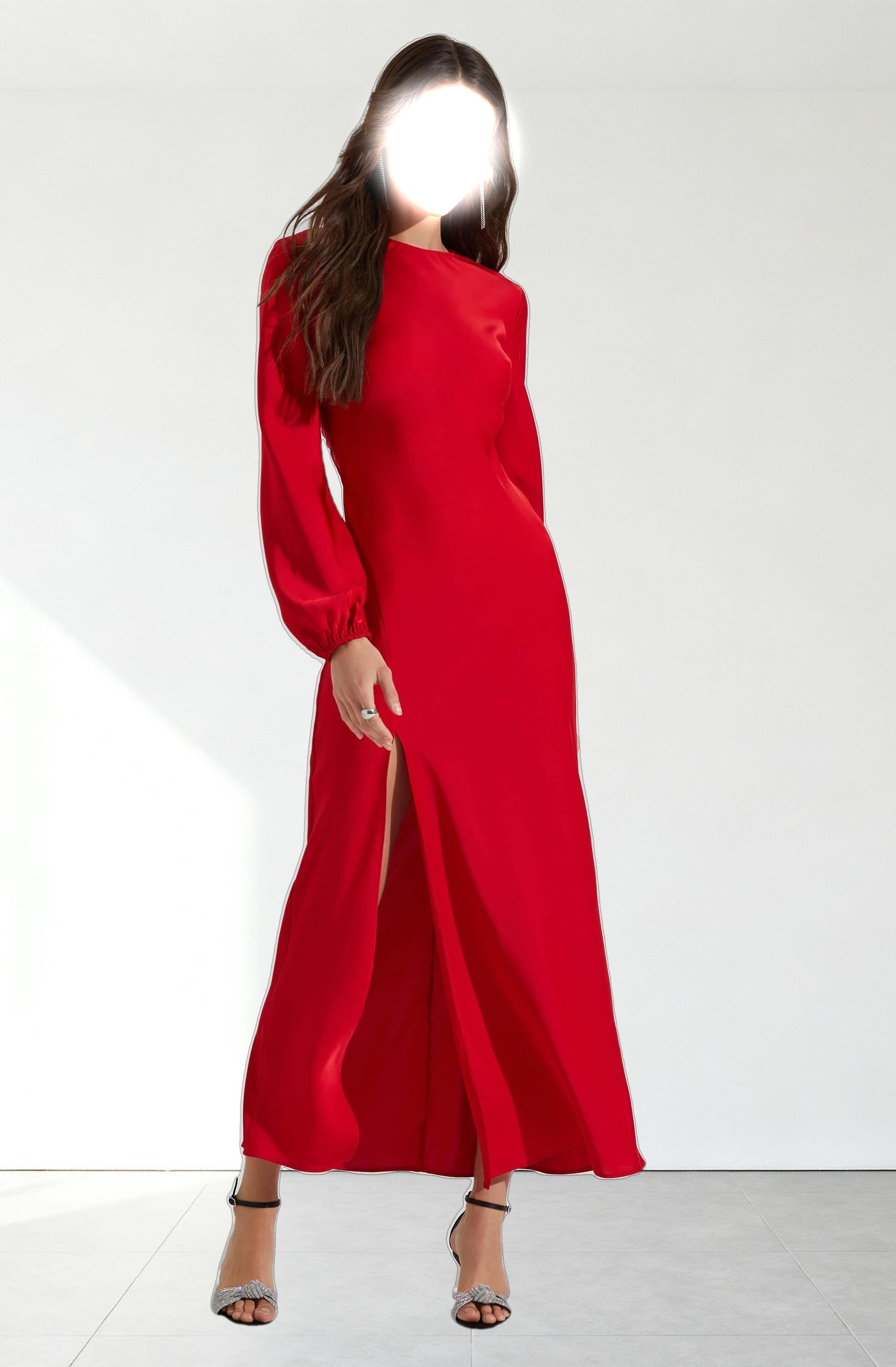Elyse Satin Maxi Dress