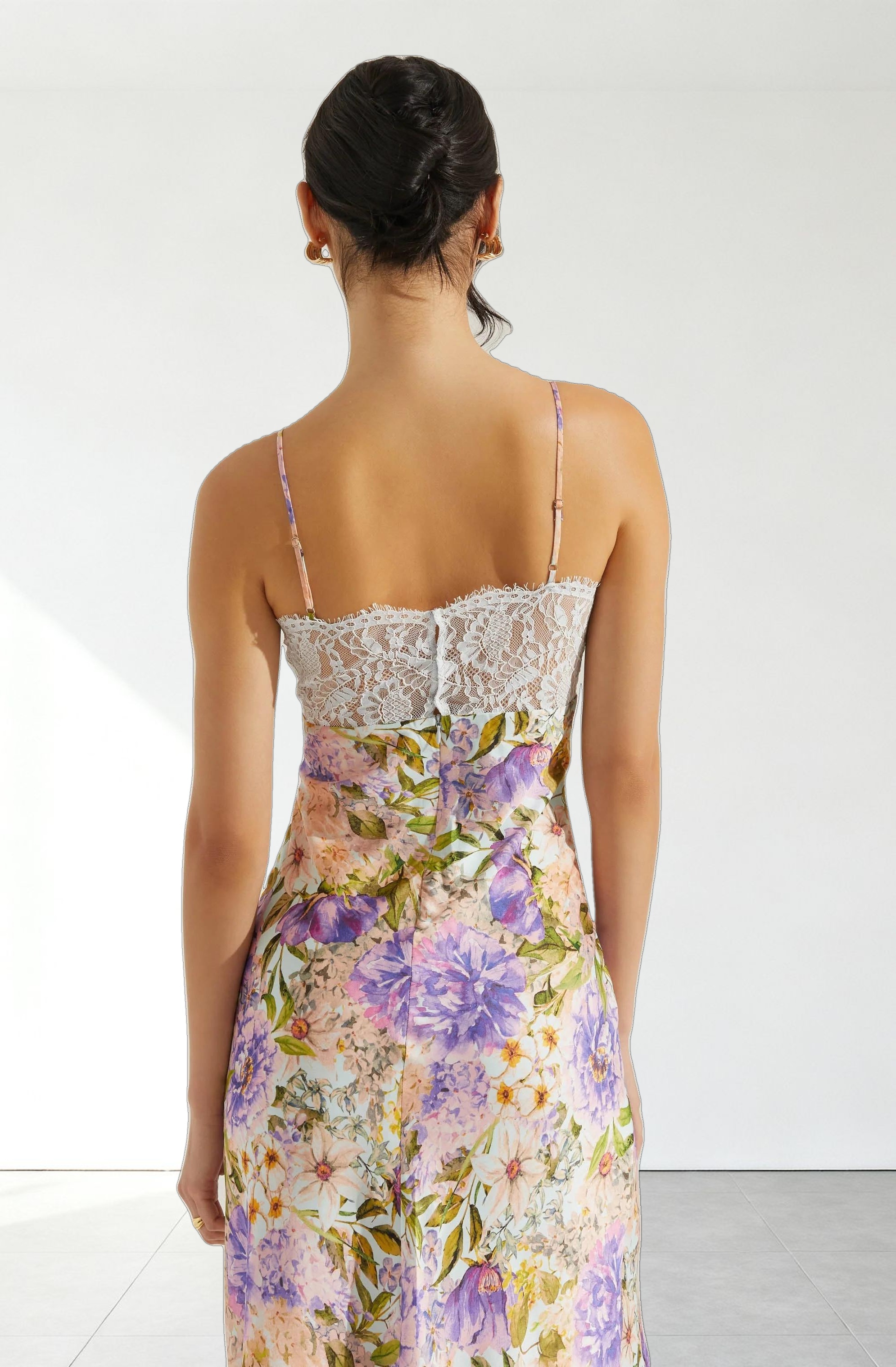 Ivanna Floral Lace Maxi Dress