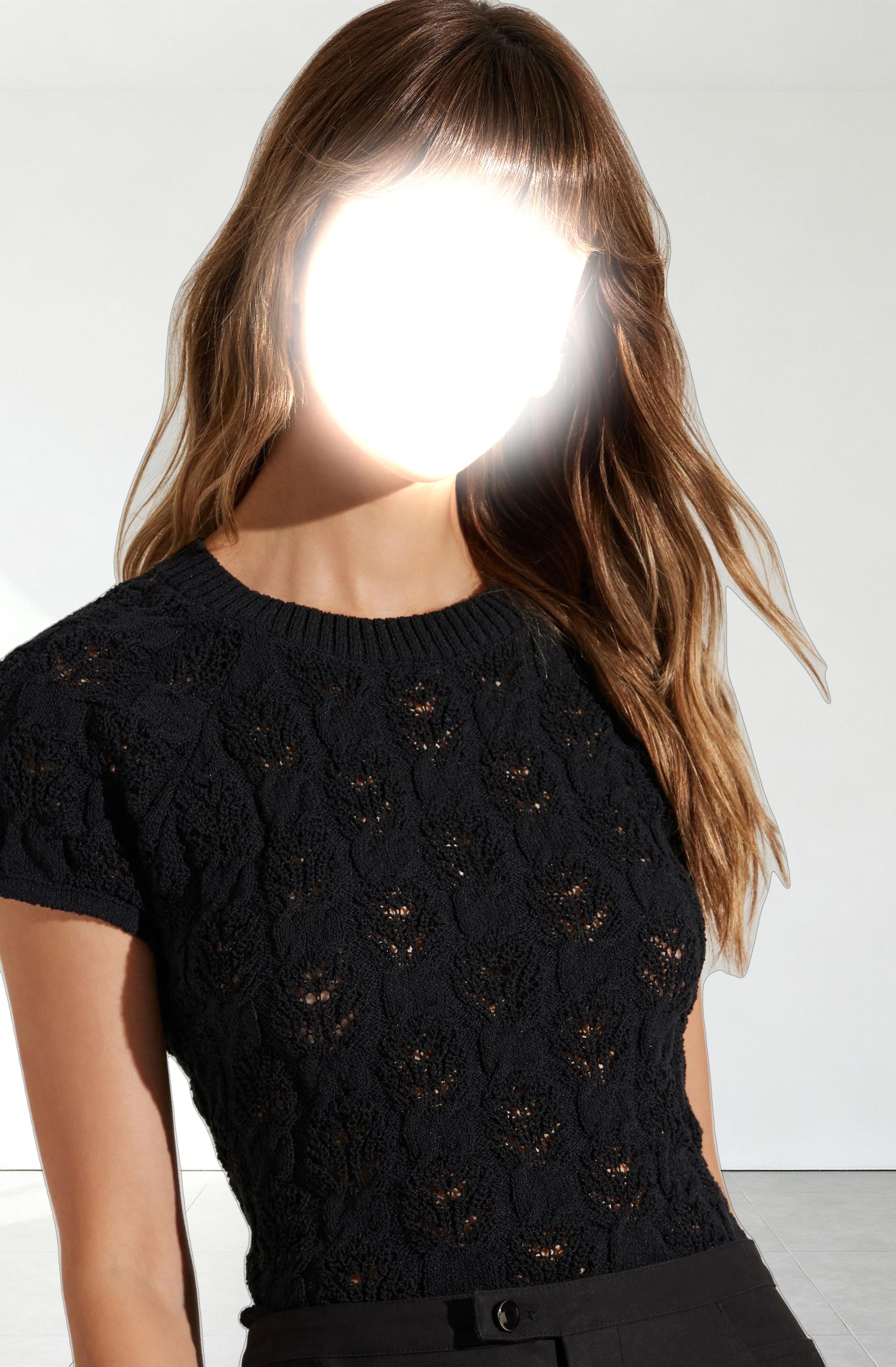 Alda Cropped Sweater Top