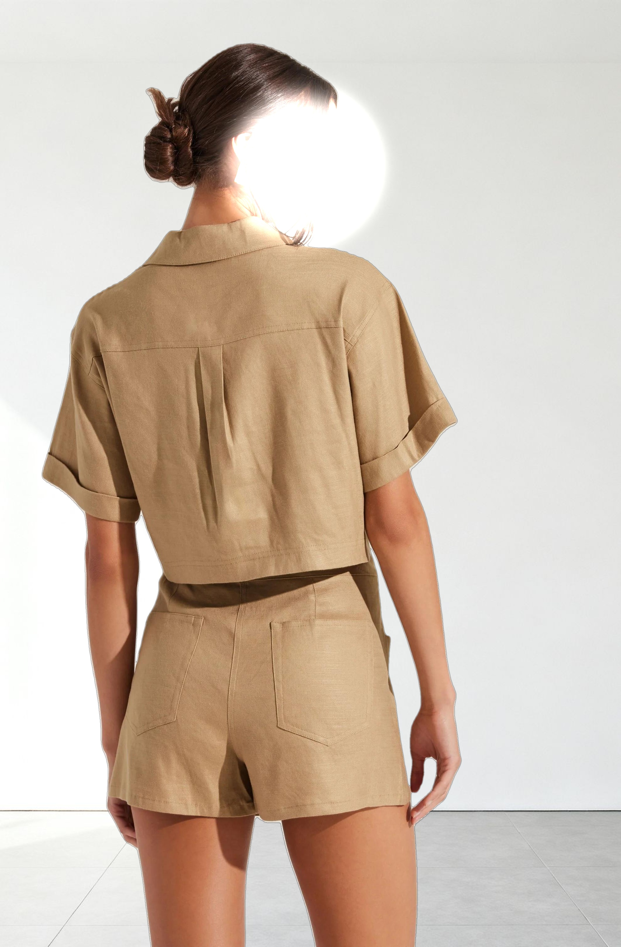 Deborah Linen Blend Safari Skort