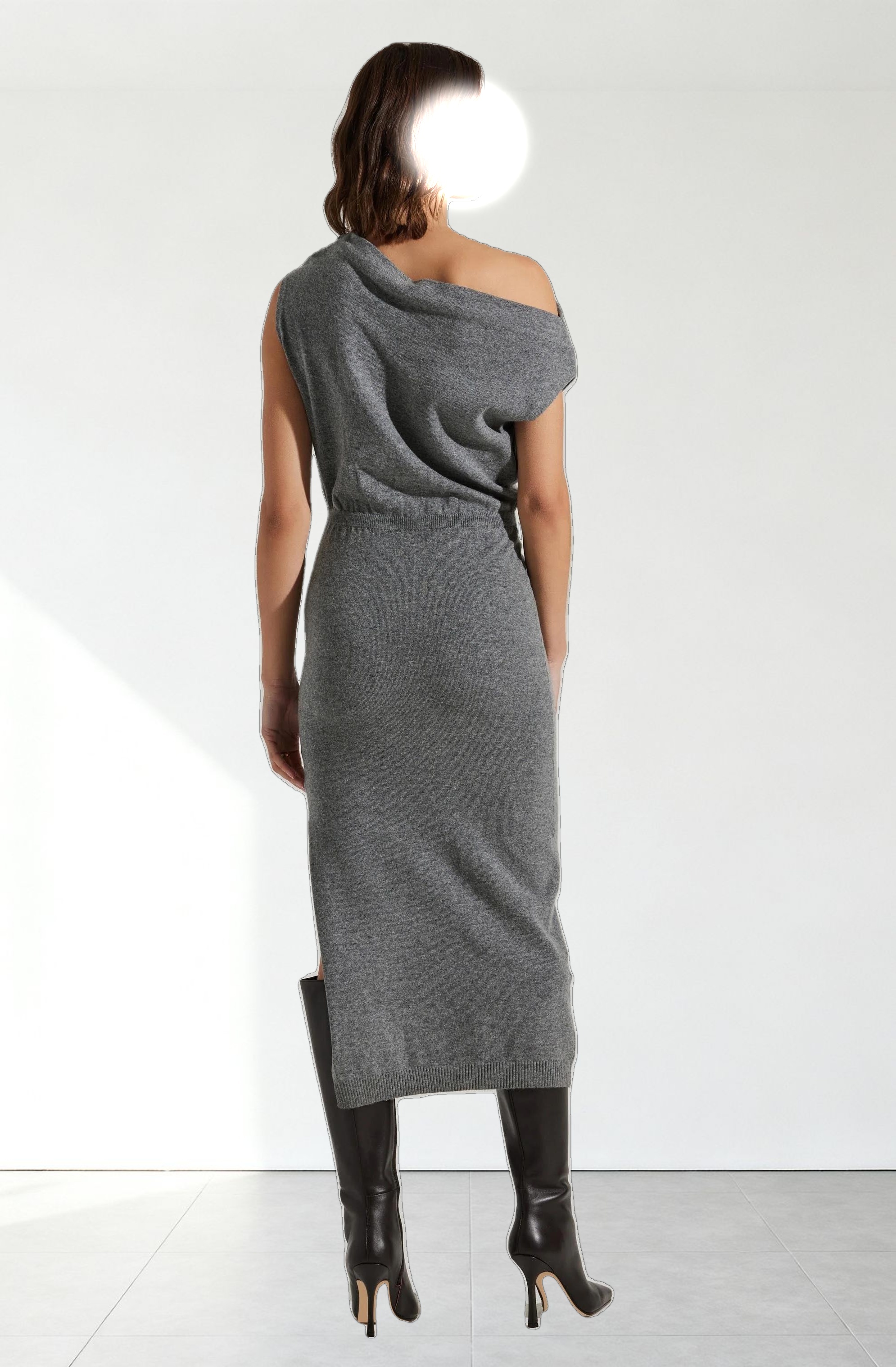 Val One Shoulder Sweater Dress