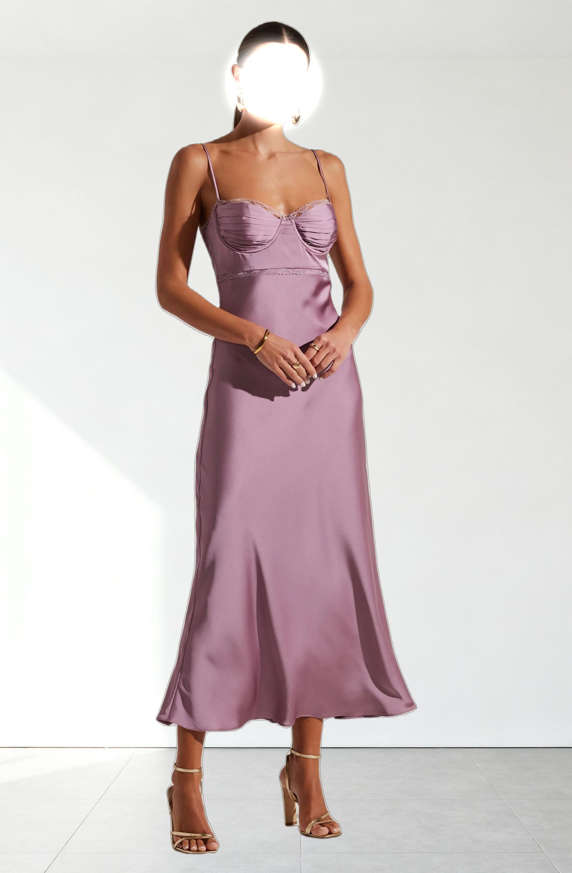 Florianne Satin Maxi Dress