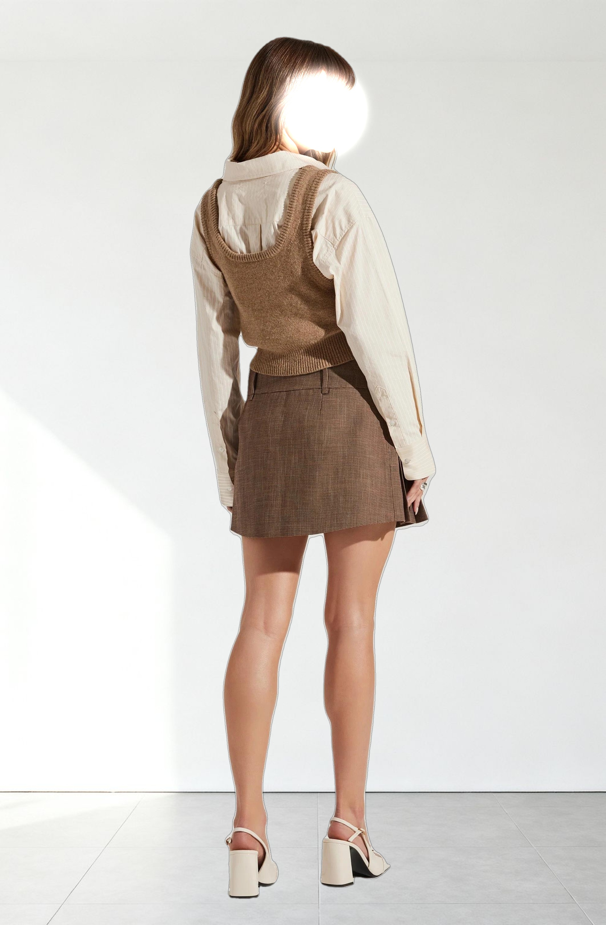 Guinevere Layered Sweater Vest Top