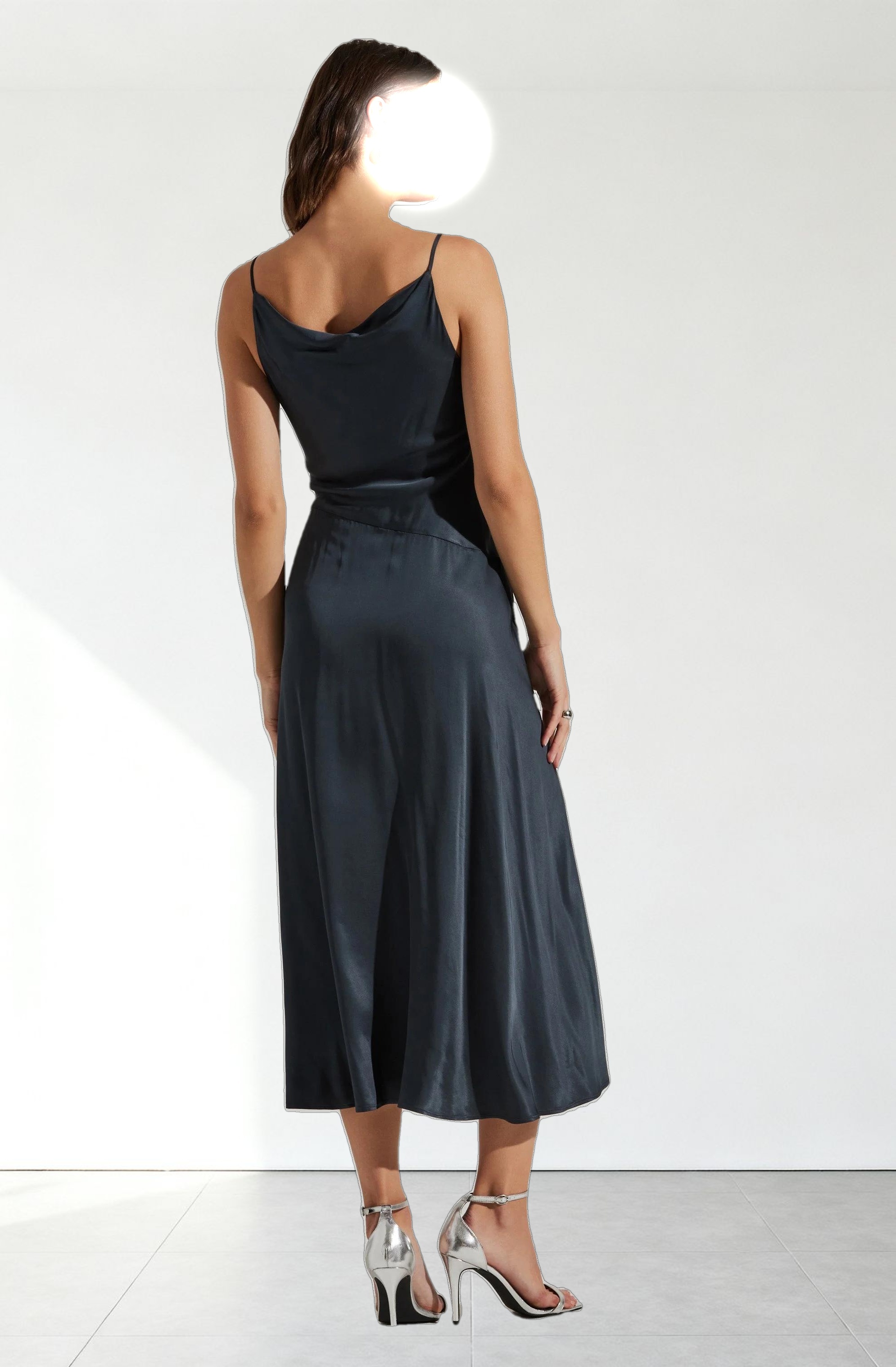 Glynis Cowl Neck Midi Dress