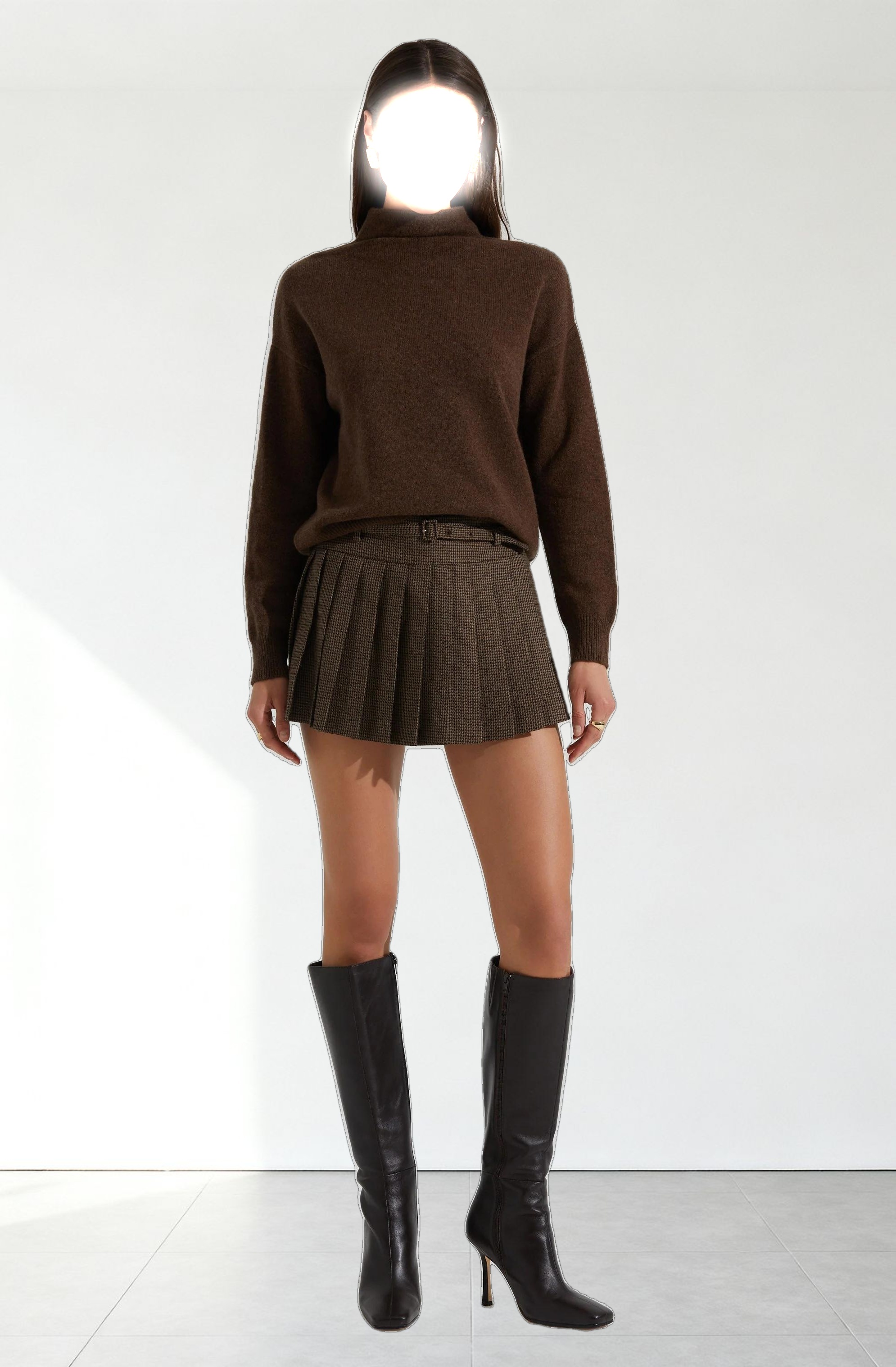 Hina Plaid Pleated Skort