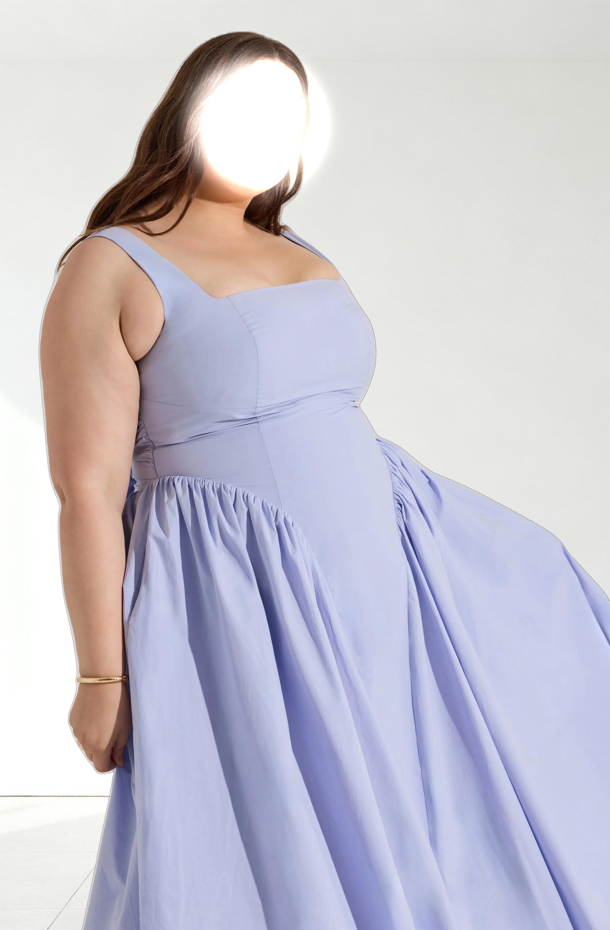 Vinya Poplin Drop Waist Dress