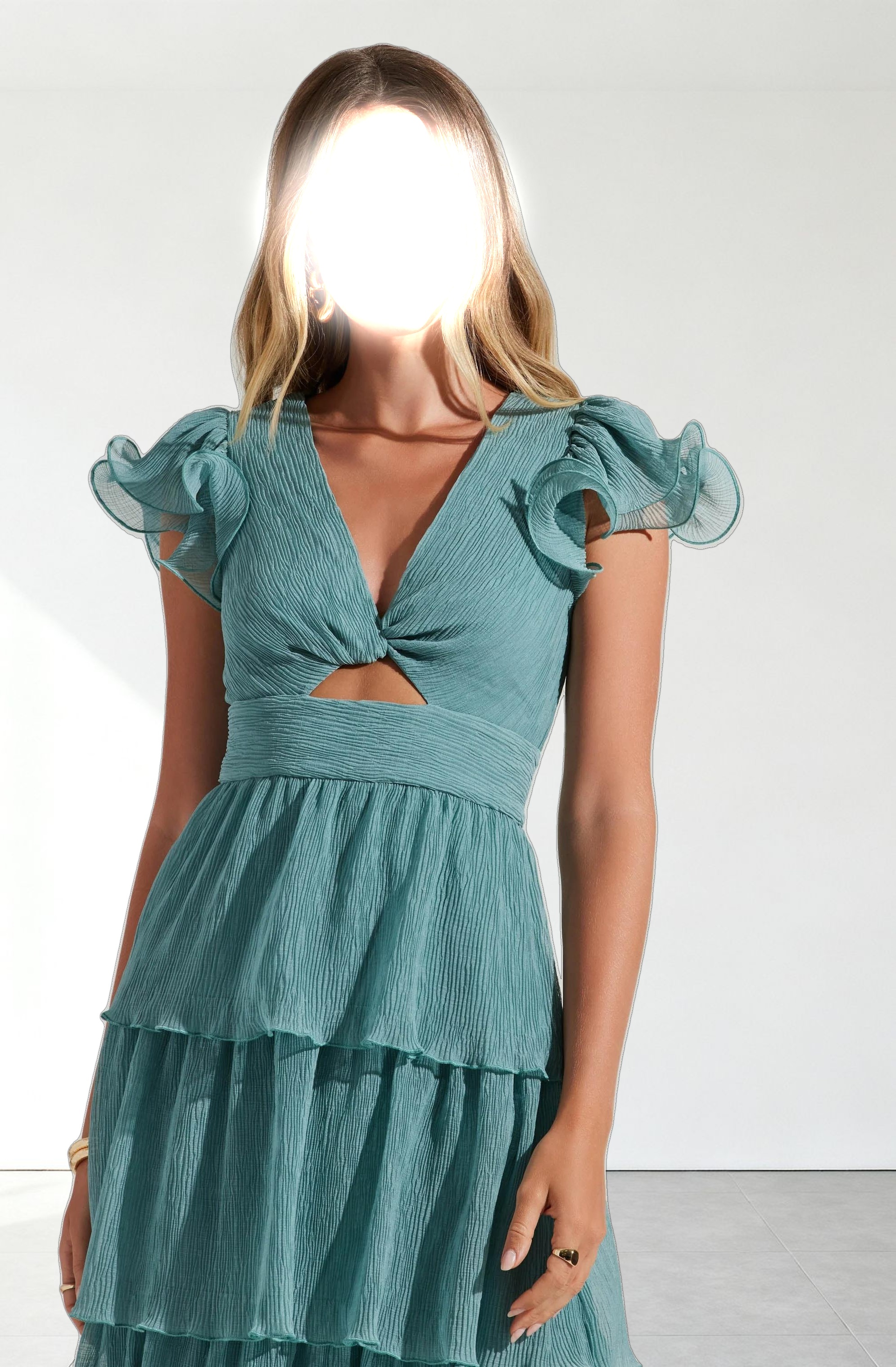 Emporia Tiered Tulle Midi Dress