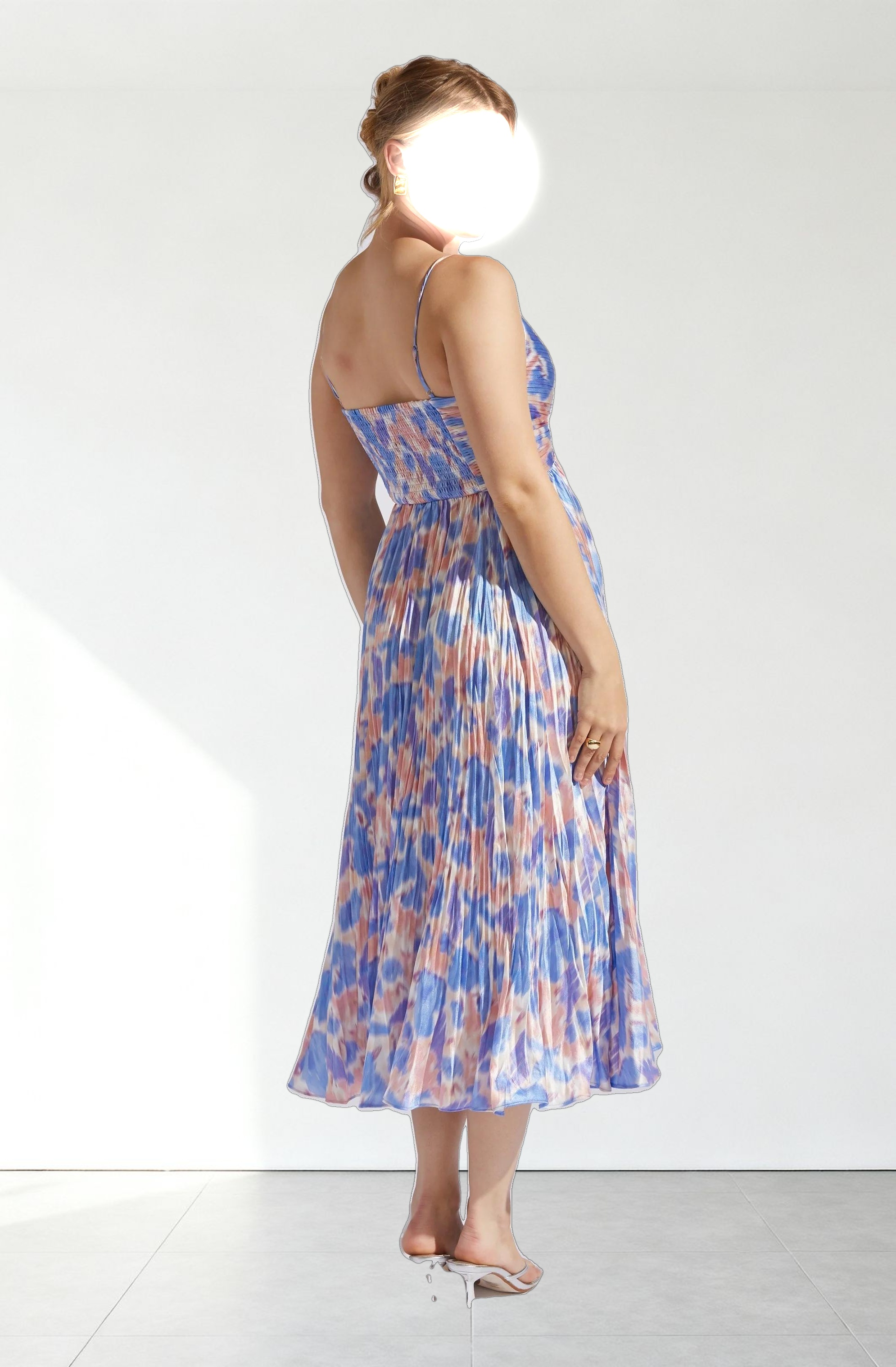 Maeve Pleated Midi Dress