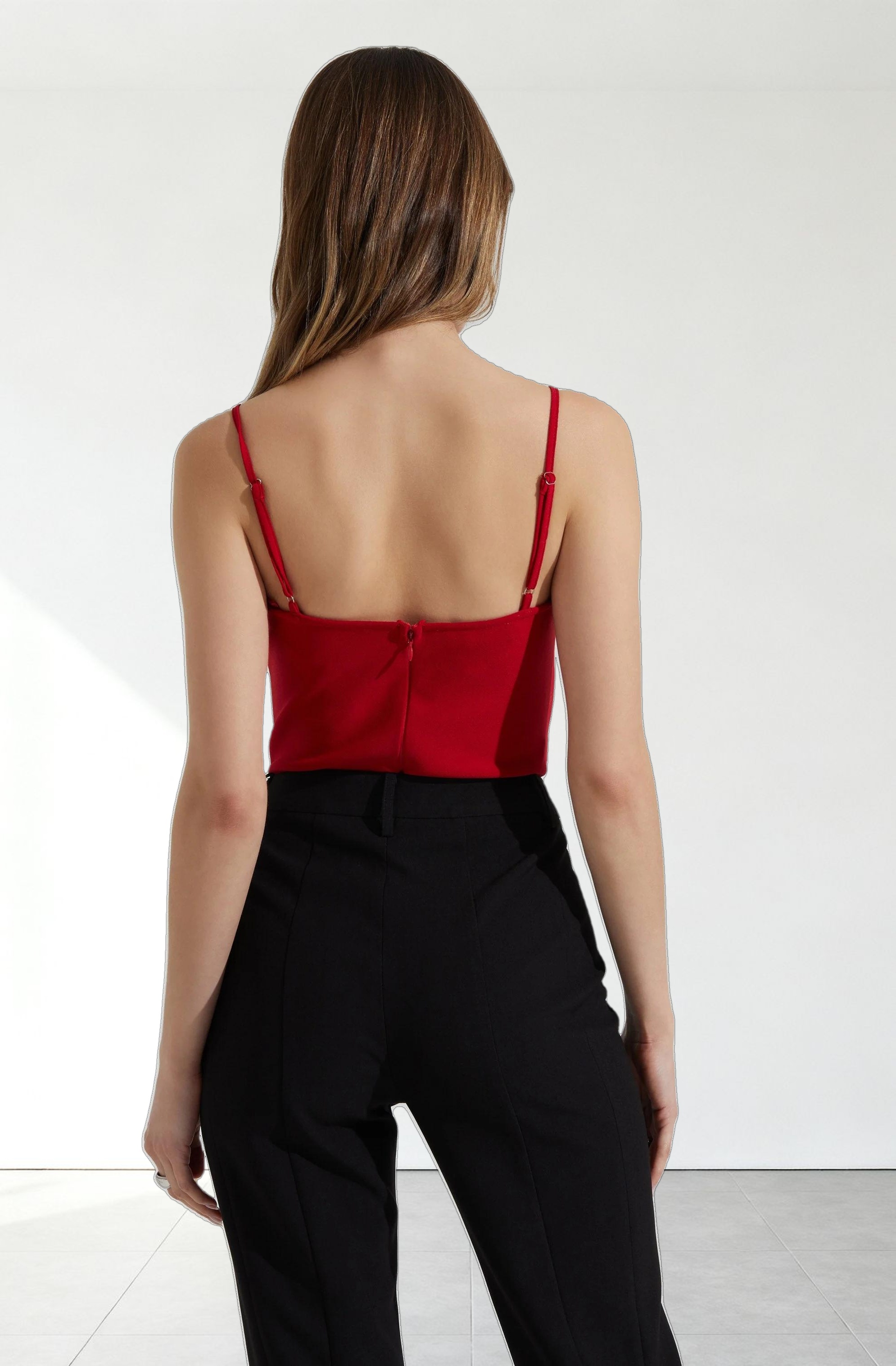 Adana Bow Detail Bustier Top