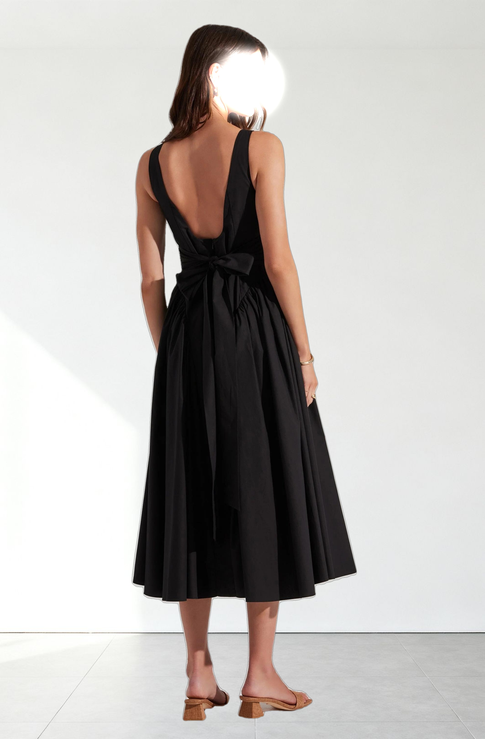 Vinya Poplin Drop Waist Dress