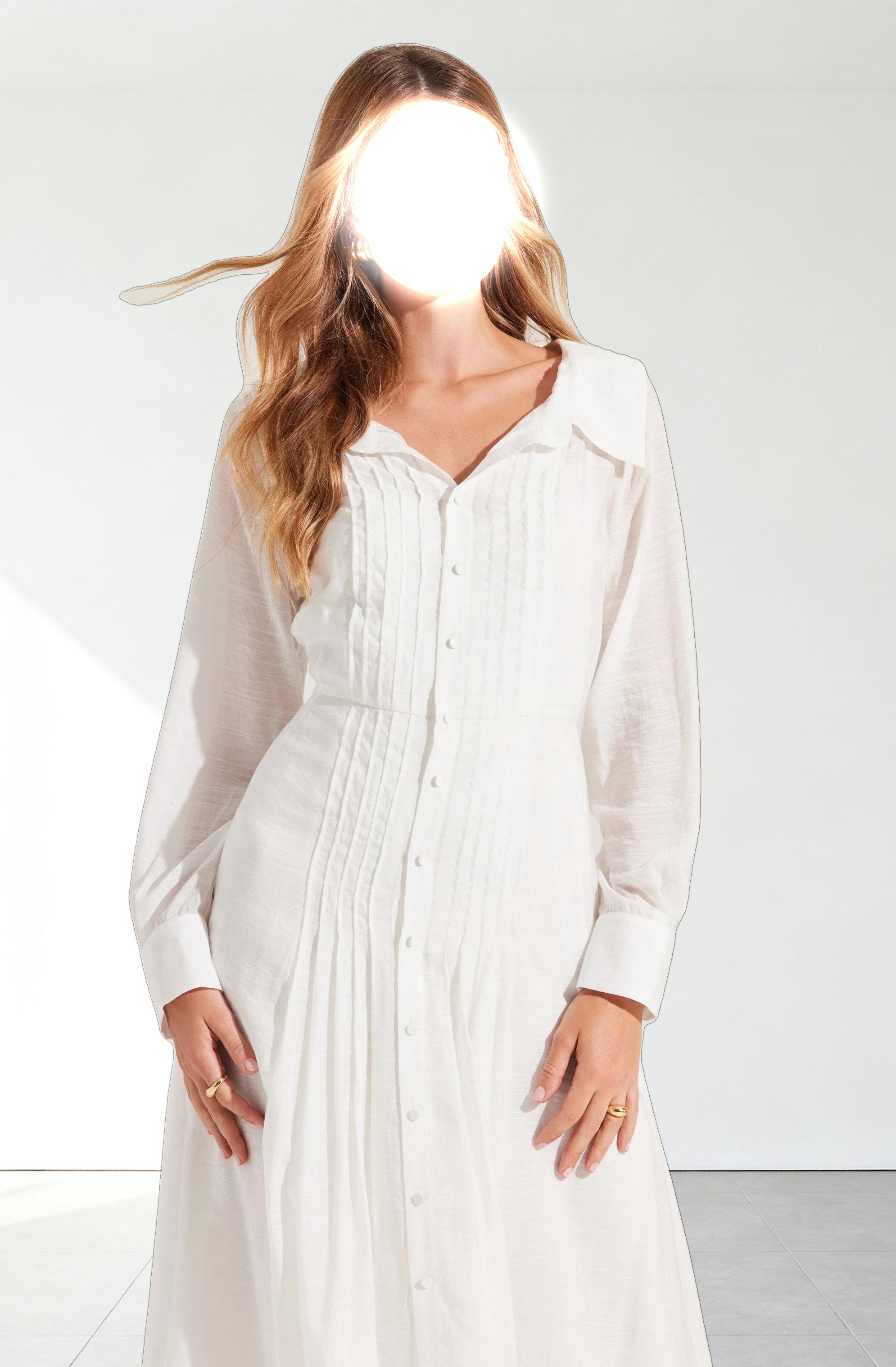 Diell Pleated Midi Dress