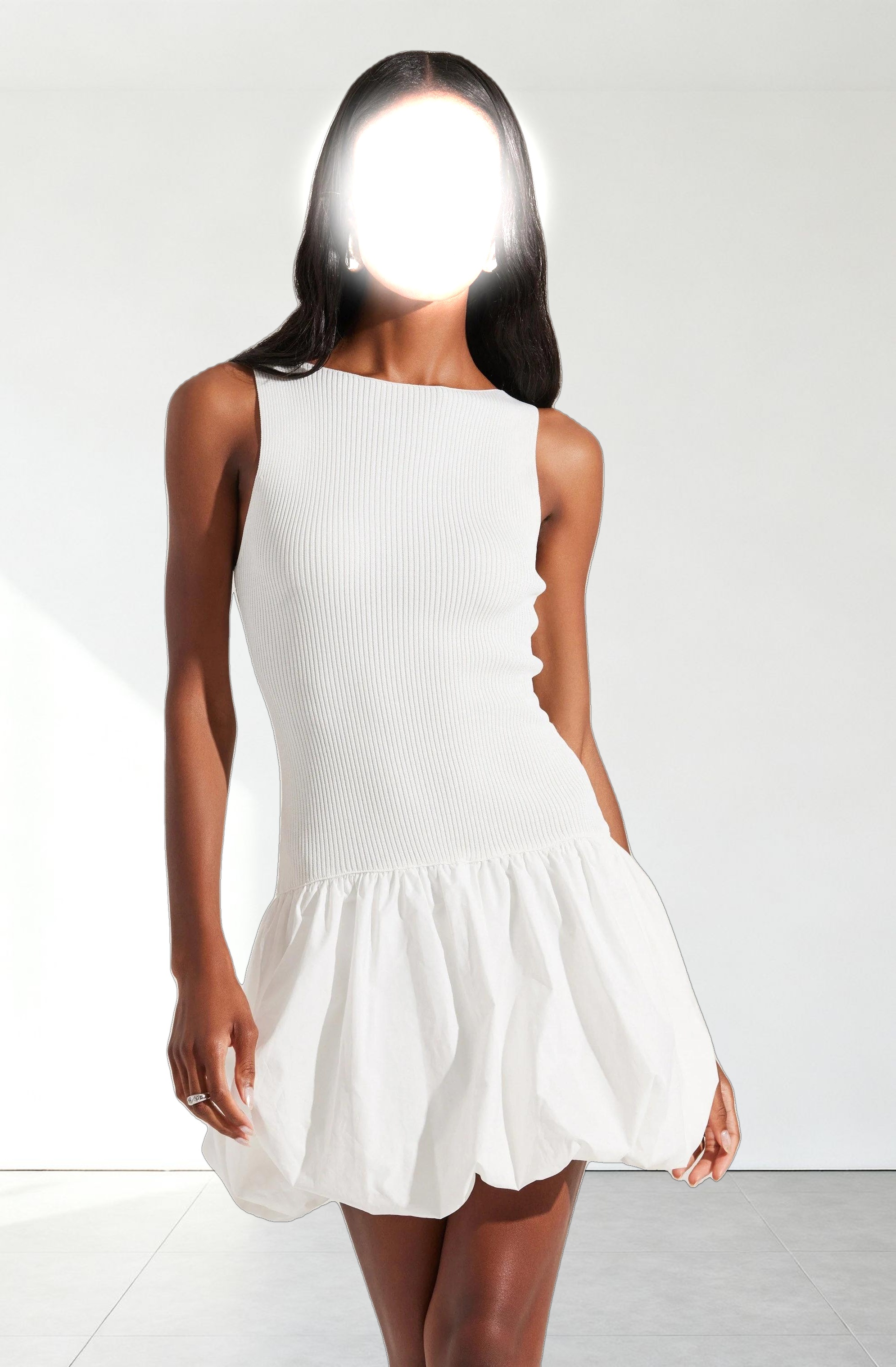 Nettie Bubble Hem Sweater Dress