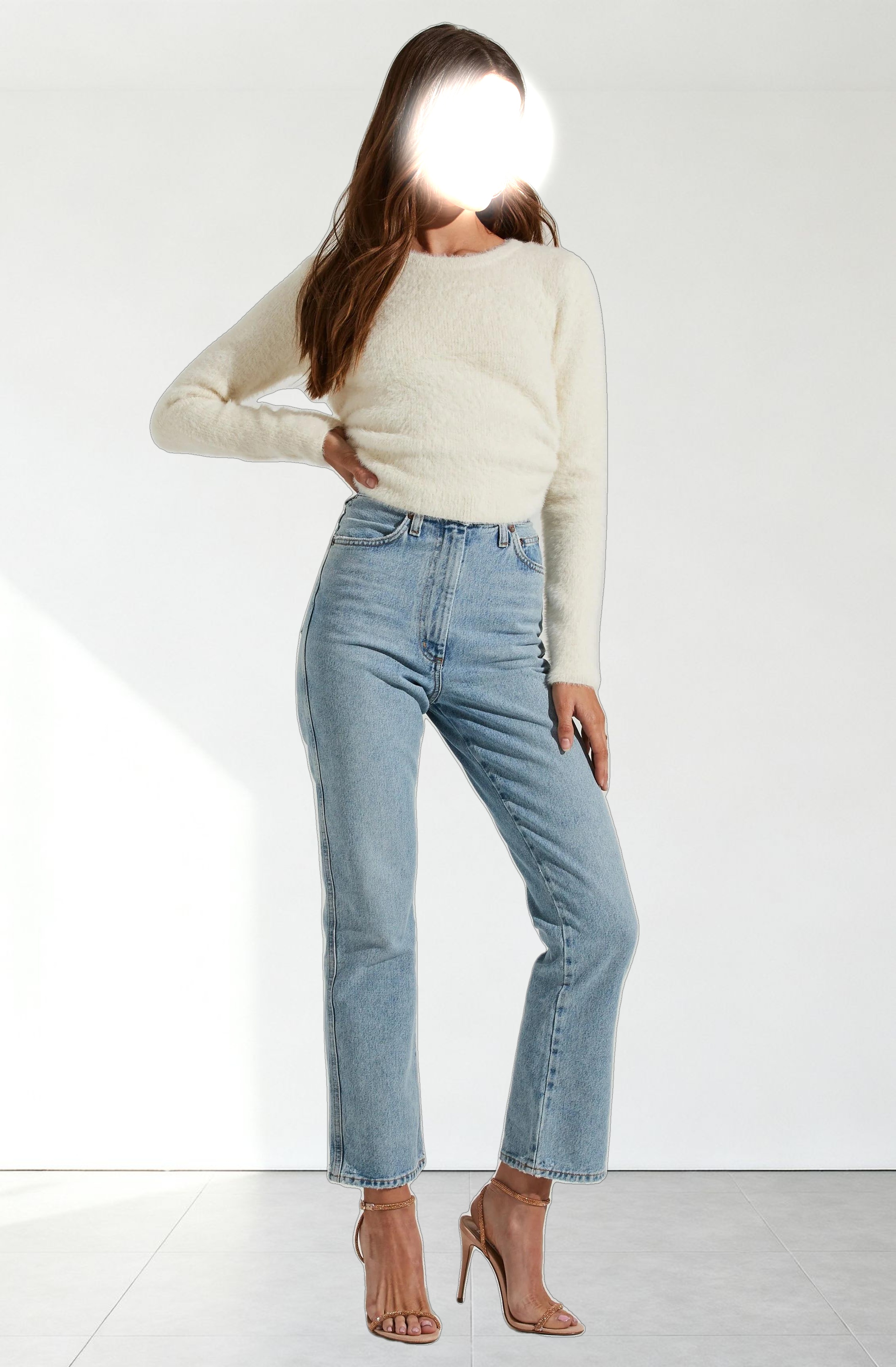 Back Cutout Tie Waist Sweater