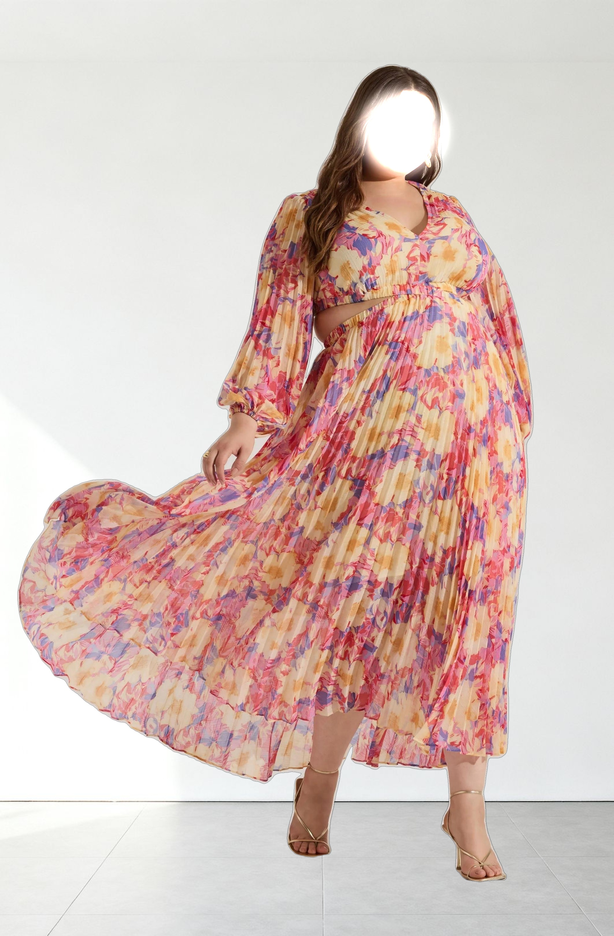 Revery Floral Long Sleeve Maxi Dress