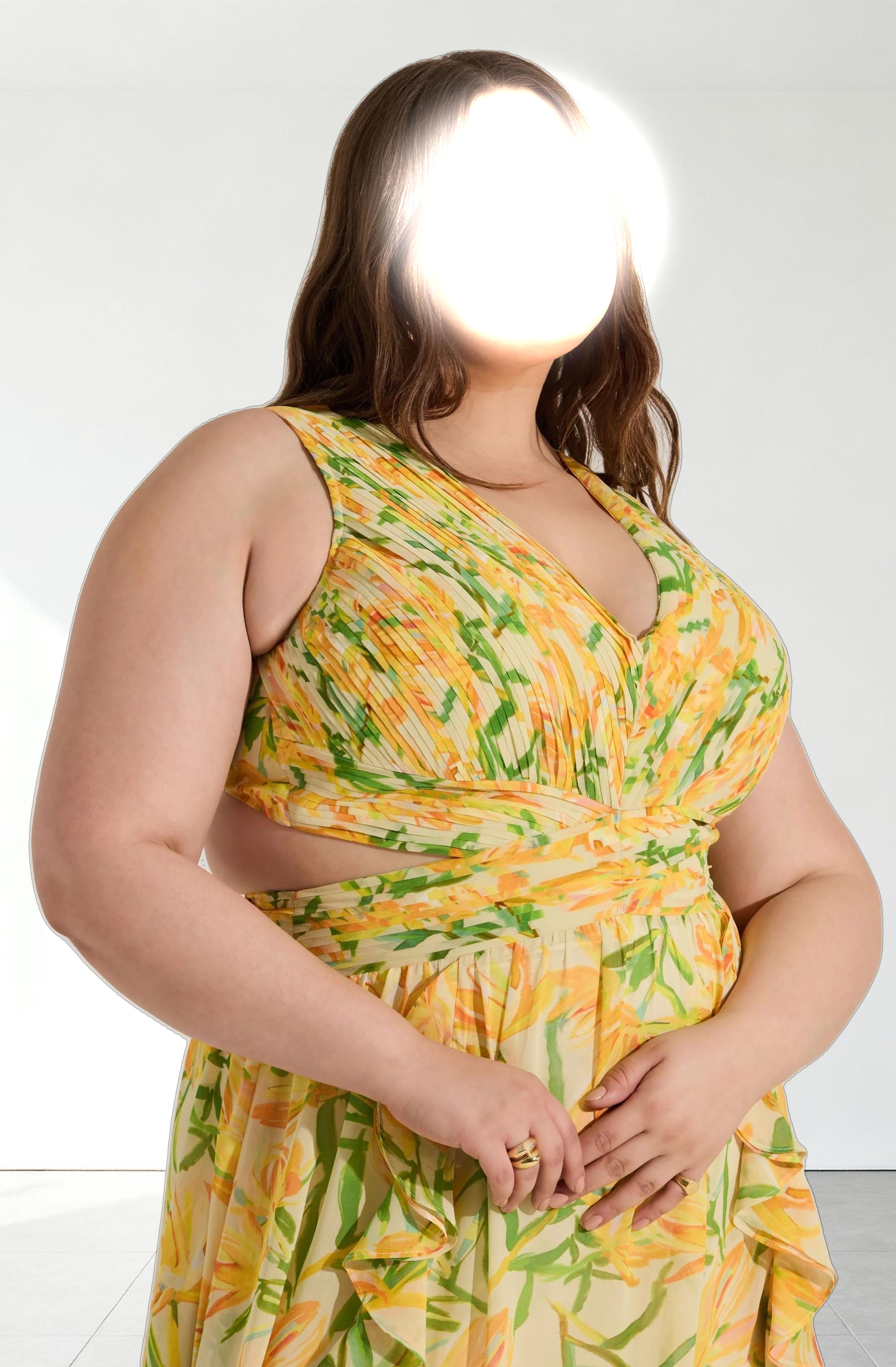 Noya Floral Cutout Maxi Dress