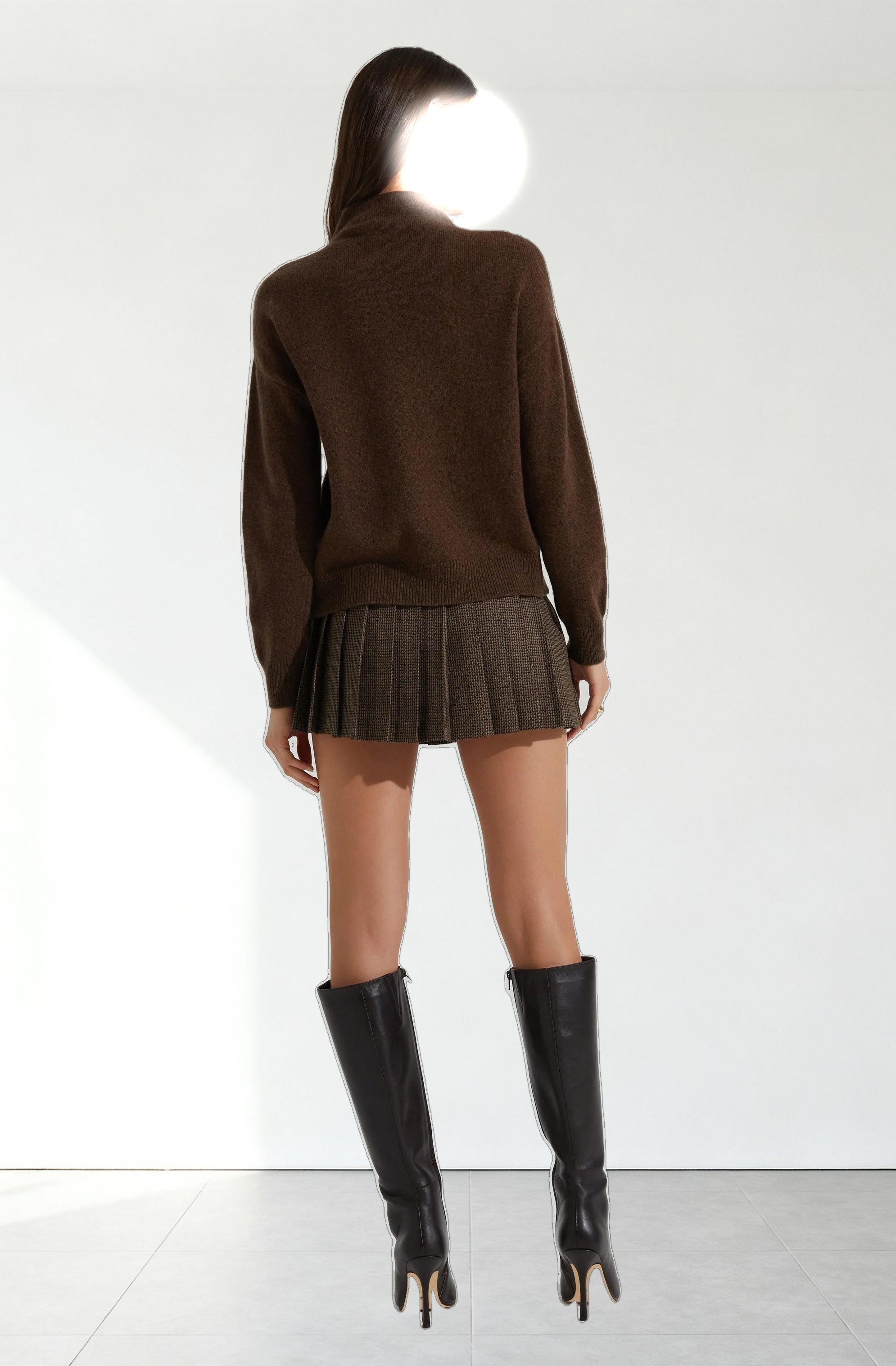 Hina Plaid Pleated Skort