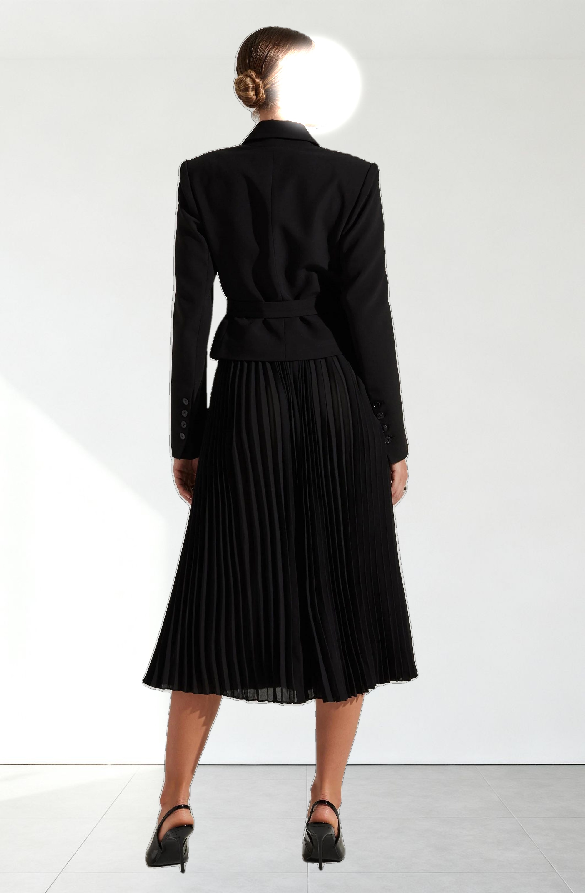 Sekani Mixed Media Wrap Dress