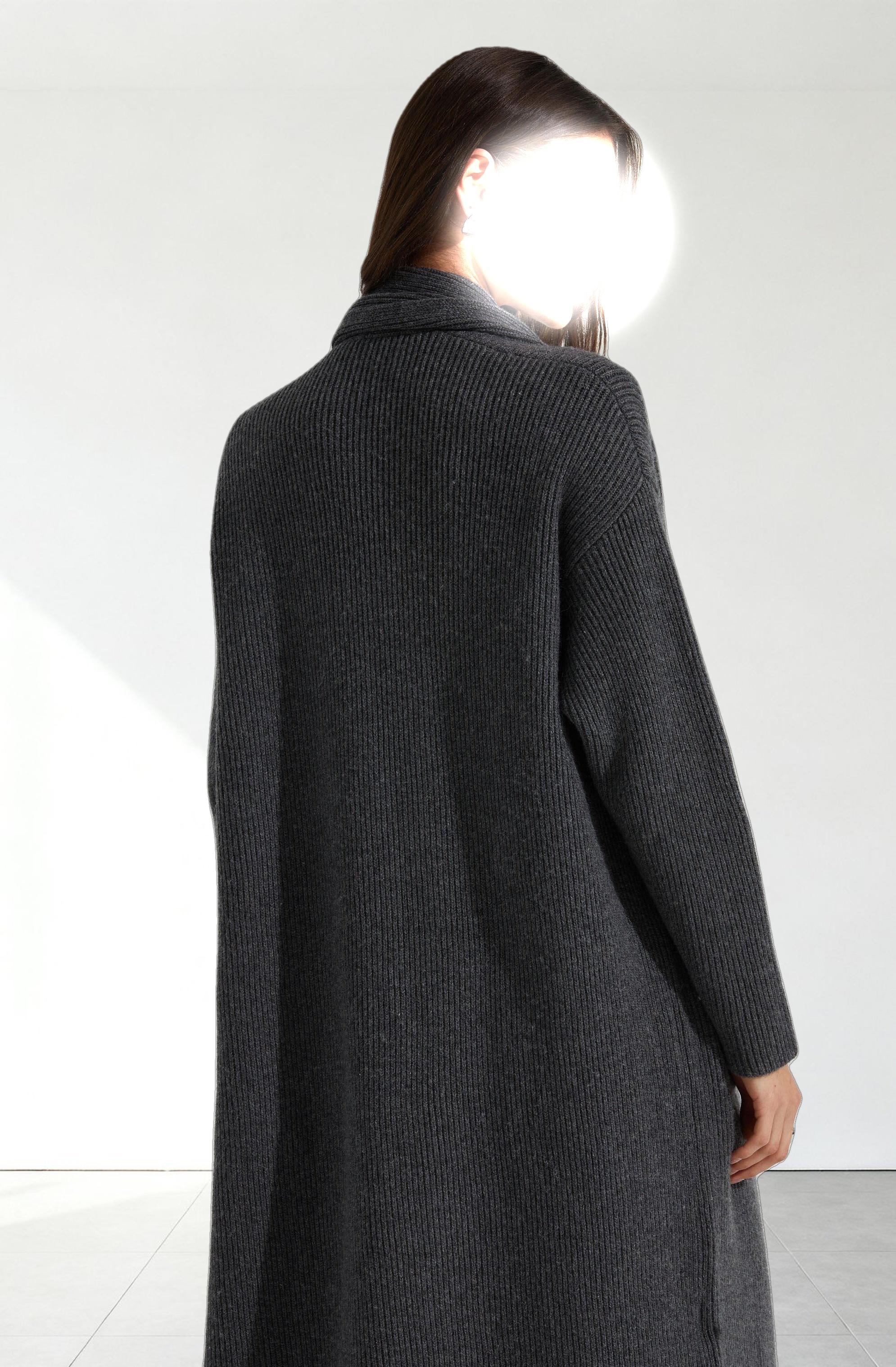 Noemi Ribbed Scarf Cardigan