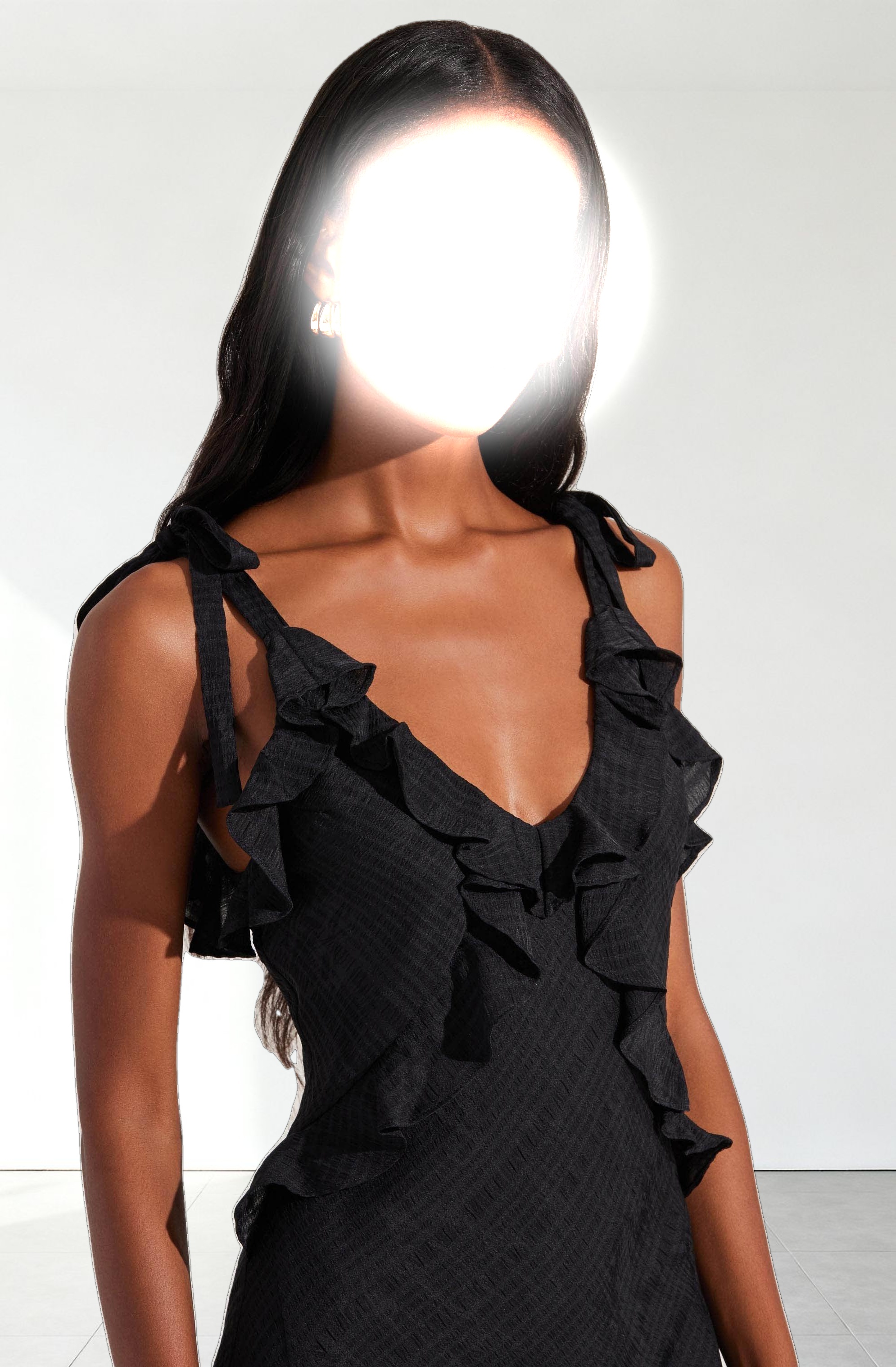 Sorbae Ruffle Maxi Dress