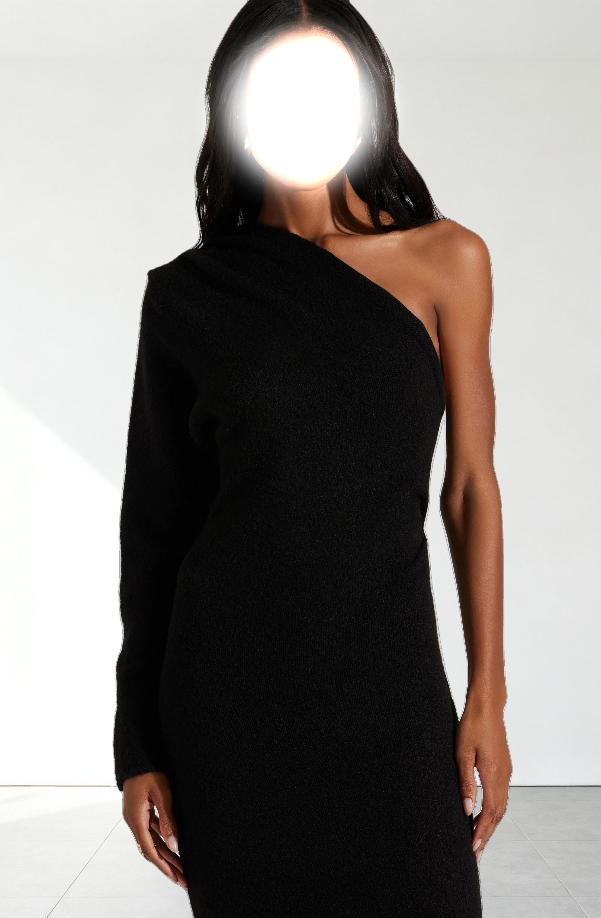 Finola One Shoulder Sweater Dress