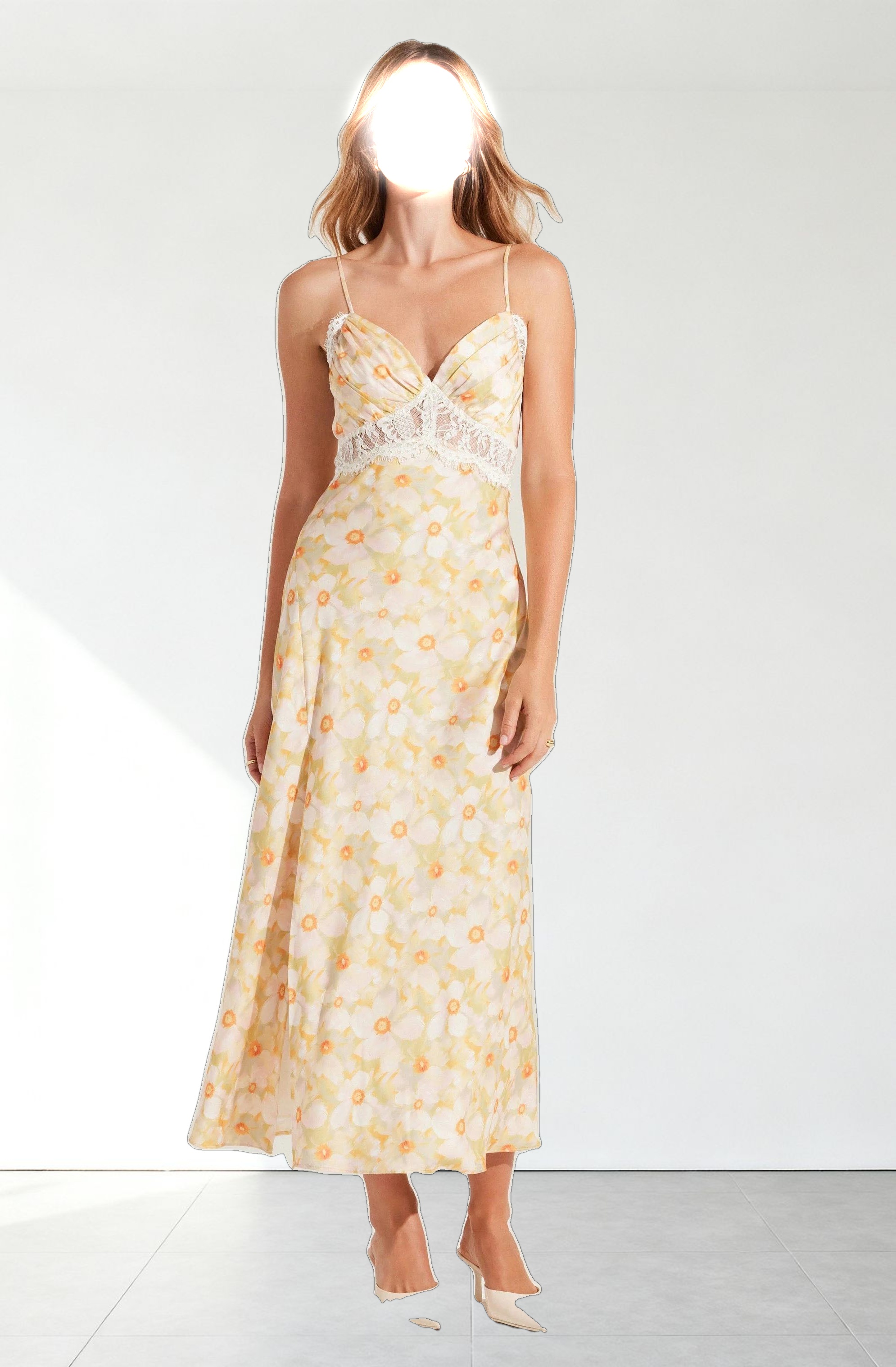 Ivanna Floral Lace Maxi Dress
