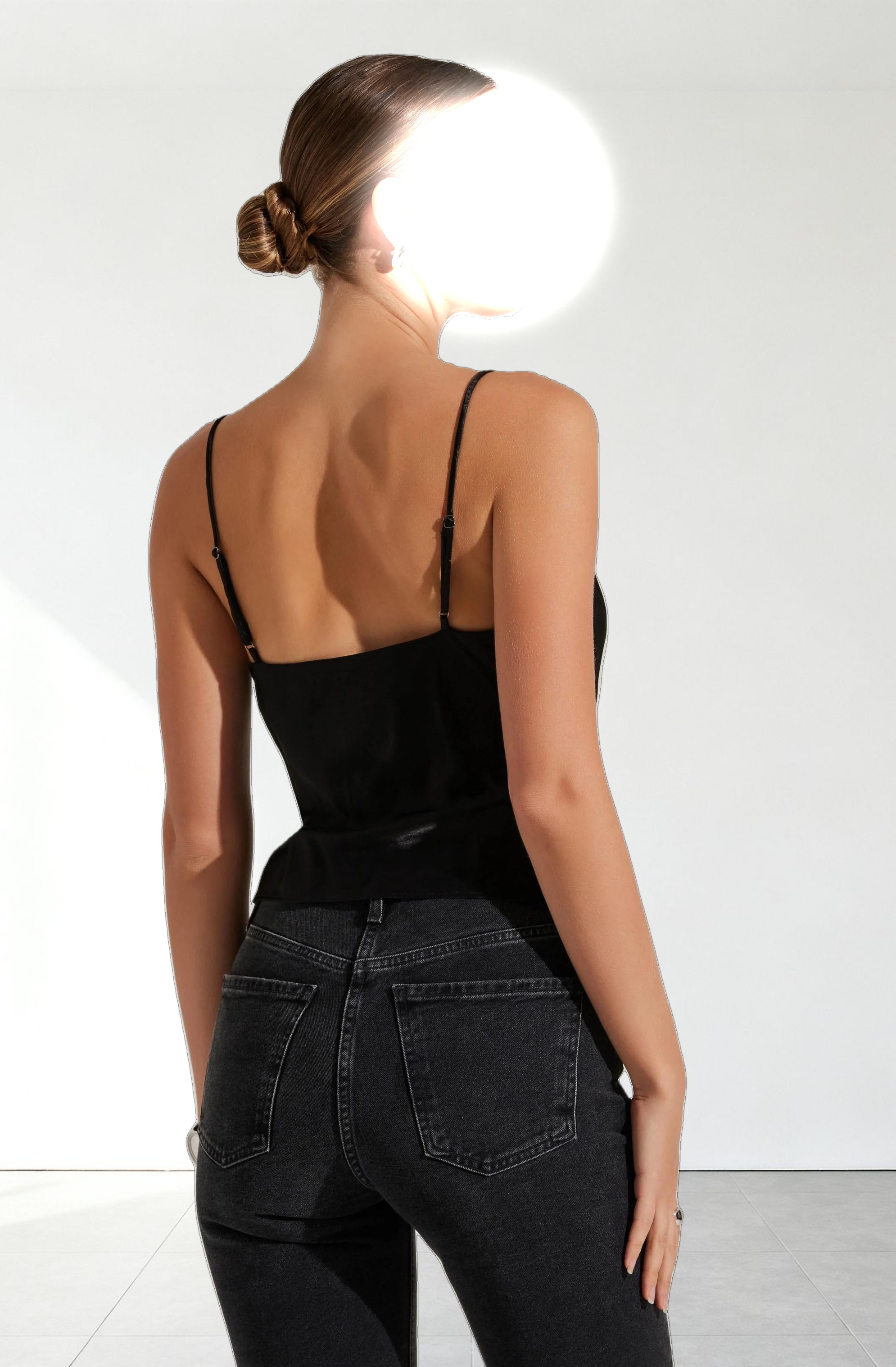 Alithea Draped Satin Top